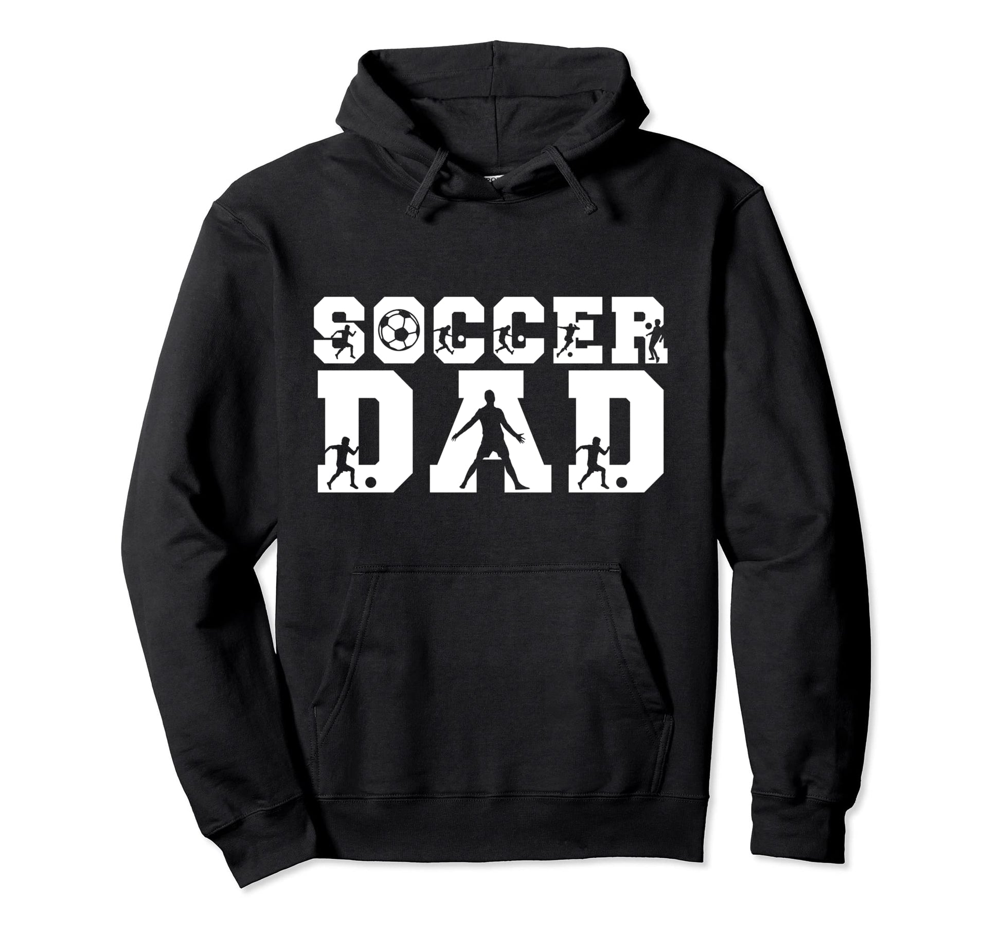 Soccer Dad Father Player Daddy Papa Hoodie - Trendy Graphic for Adults - T-Shirt, Sweatshirt, Hoodie