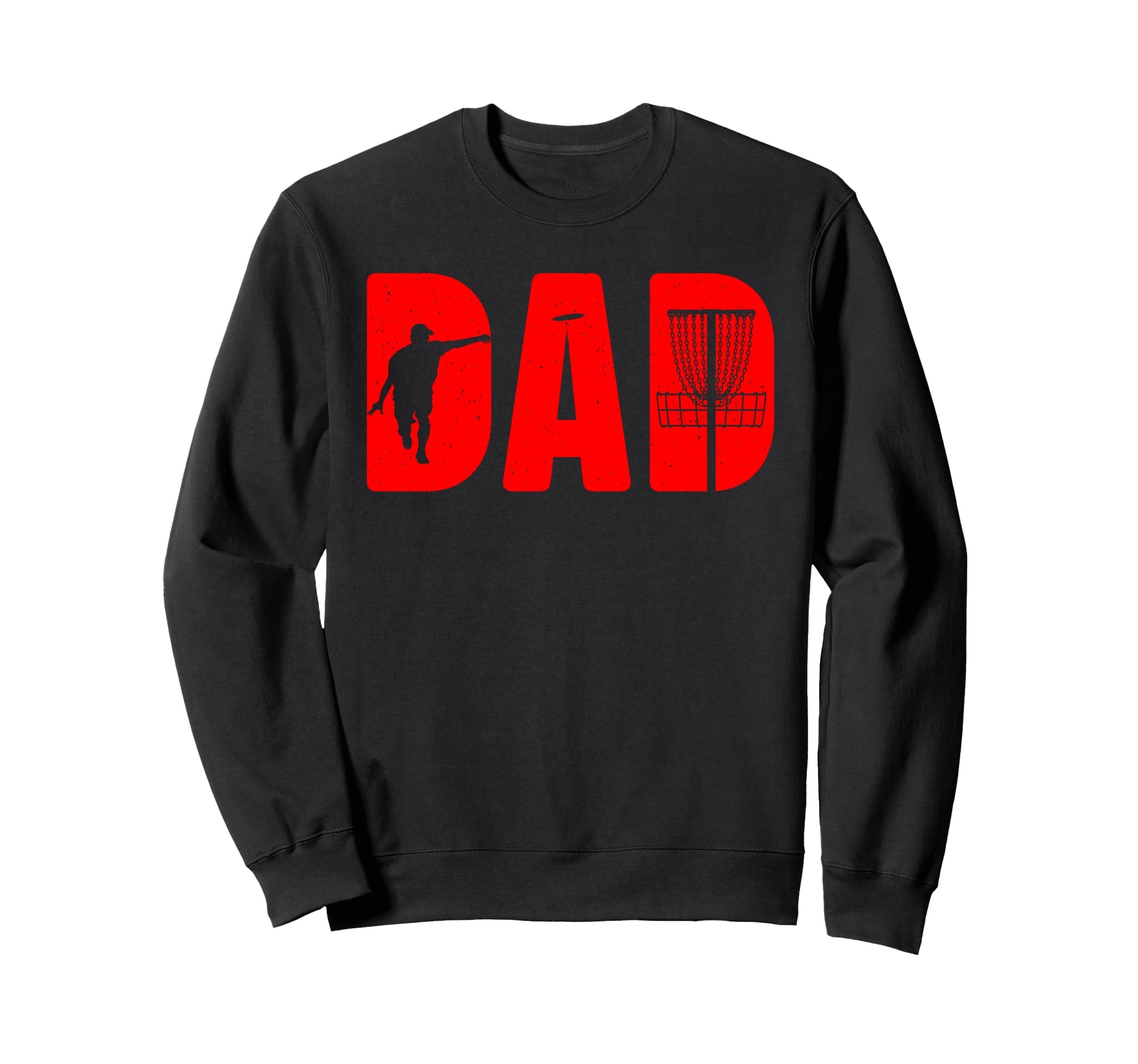 Funny Disc Golf Art Dad Disc Sweatshirt - Custom Art Print for Adults - T-Shirt, Sweatshirt, Hoodie