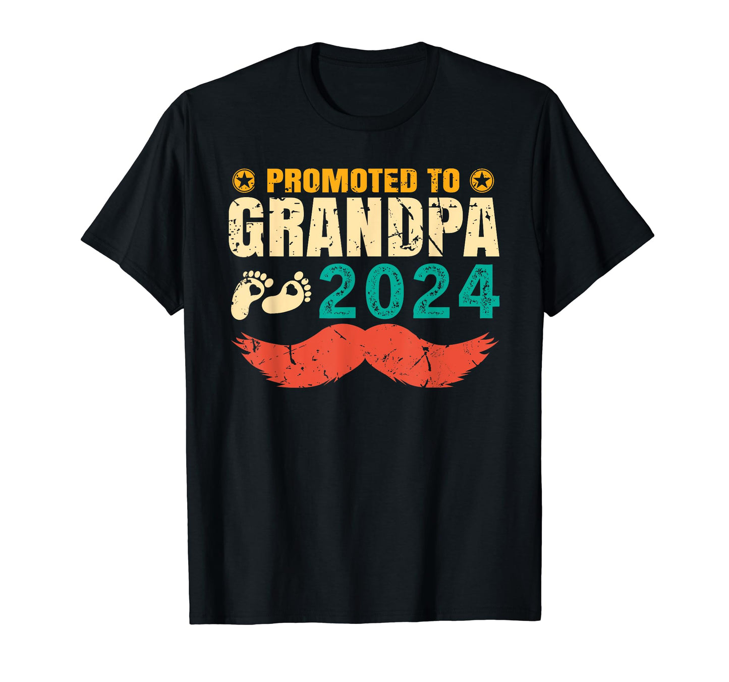 Promoted To Grandpa 2024 Pregnancy T-Shirt - Graphic Print Unisex - T-Shirt, Sweatshirt, Hoodie