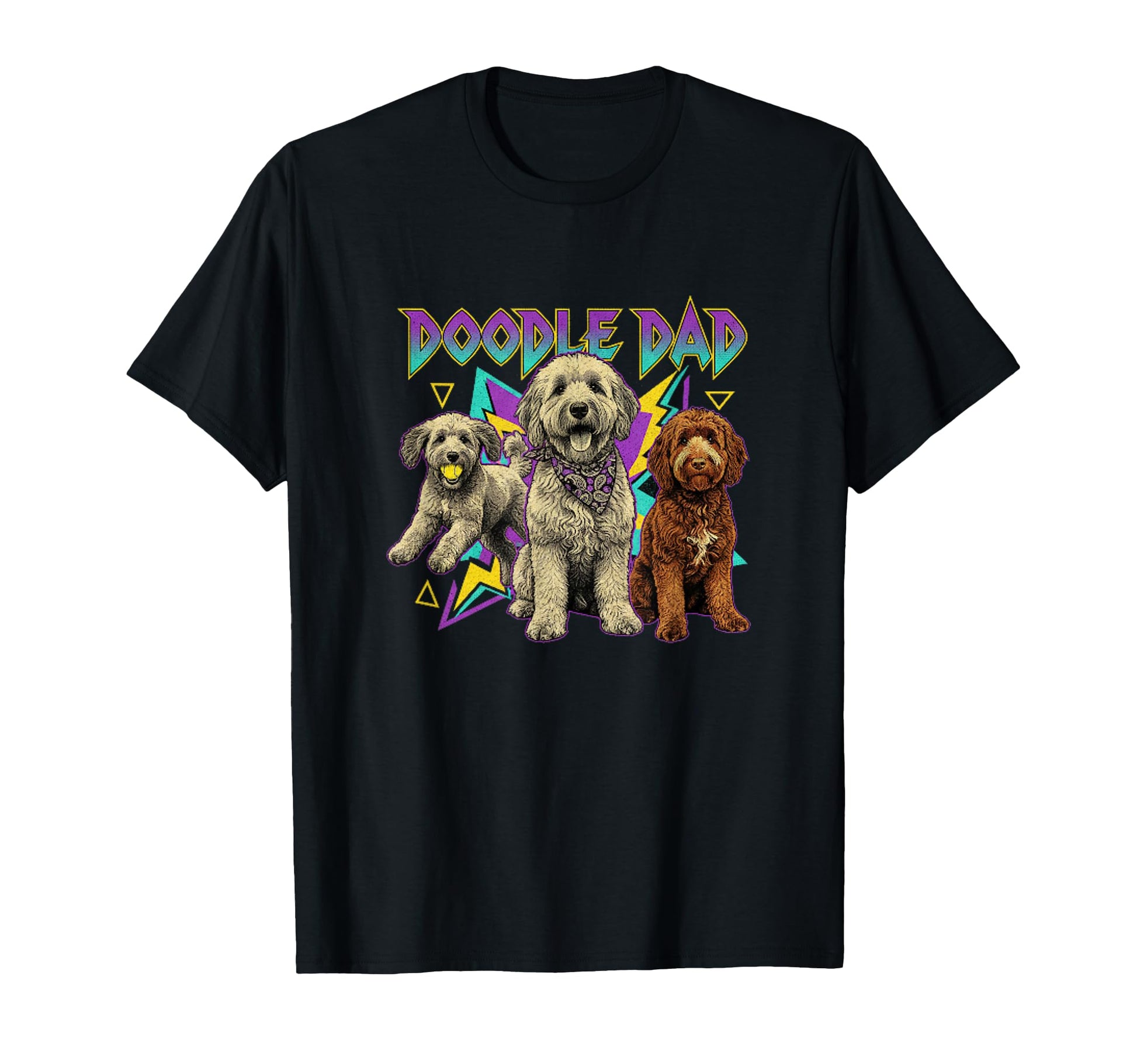 Doodle Dad 90S Goldendoodle Dog Lover T-Shirt - Graphic Print Men Women - T-Shirt, Sweatshirt, Hoodie