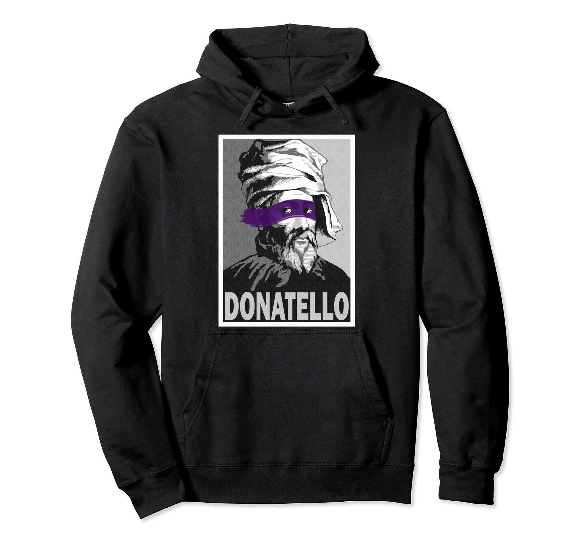 Donatello Renaissance Ninja Pop Art Hoodie - Aesthetic Graphic for Adults - T-Shirt, Sweatshirt, Hoodie
