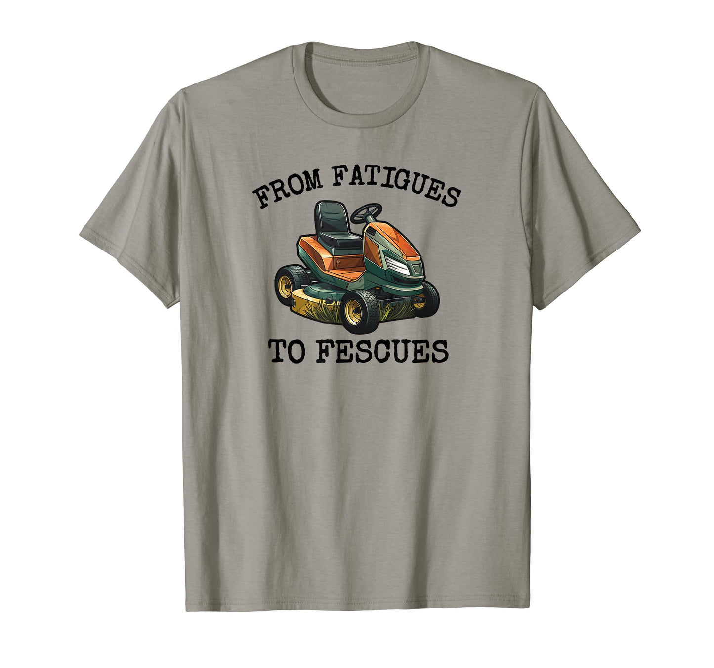 Mens Military Soldier Veteran Mowing T-Shirt - Custom Art Print Unisex - T-Shirt, Sweatshirt, Hoodie