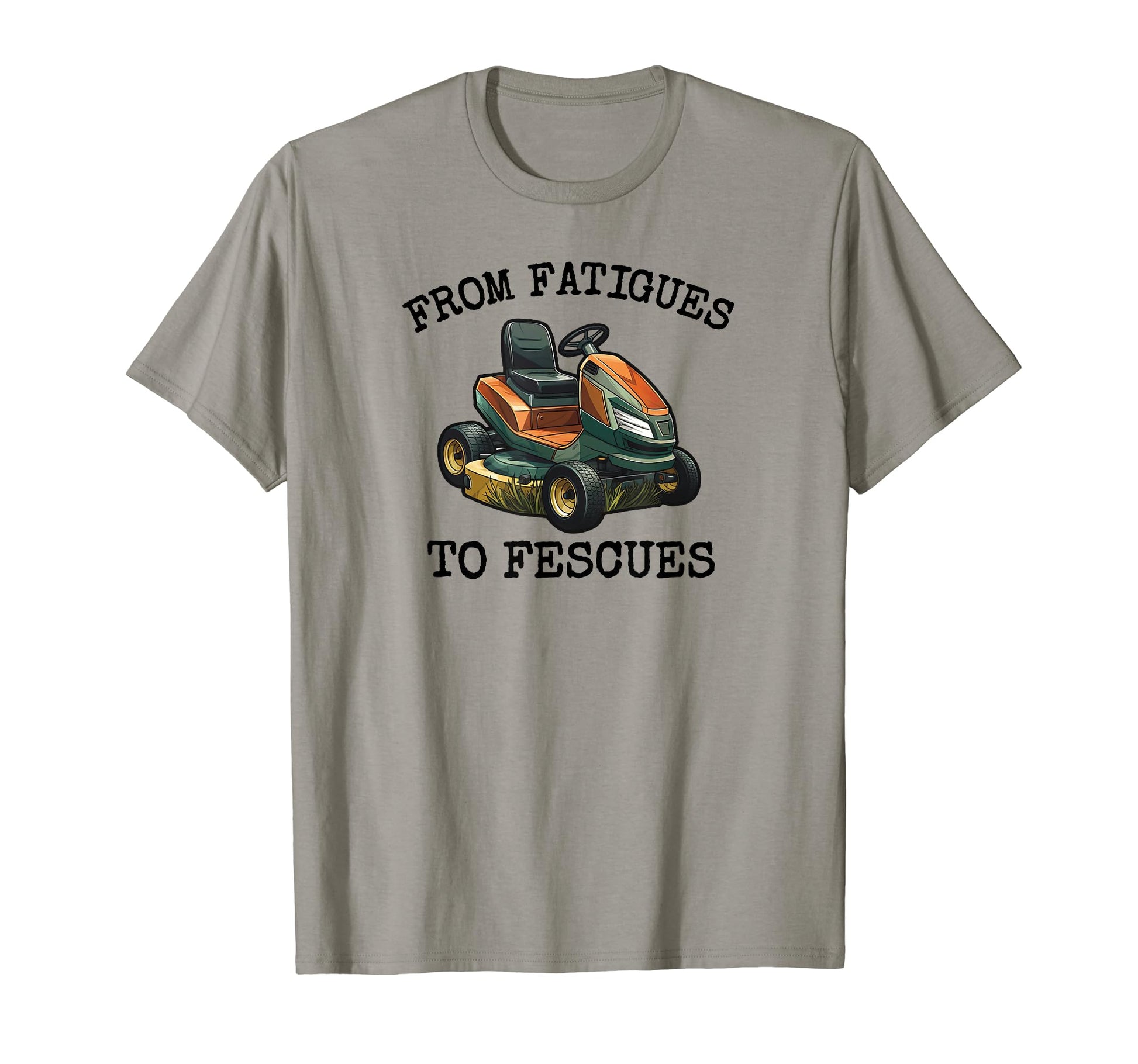 Mens Military Soldier Veteran Mowing T-Shirt - Custom Art Print Unisex - T-Shirt, Sweatshirt, Hoodie