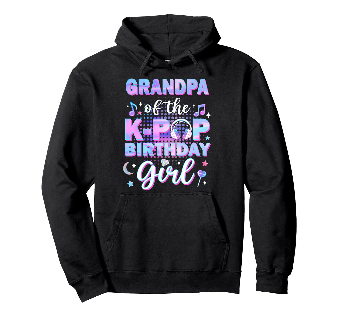 Grandpa K Pop Birthday Matching Hoodie - Casual Everyday Wear for Adults - T-Shirt, Sweatshirt, Hoodie