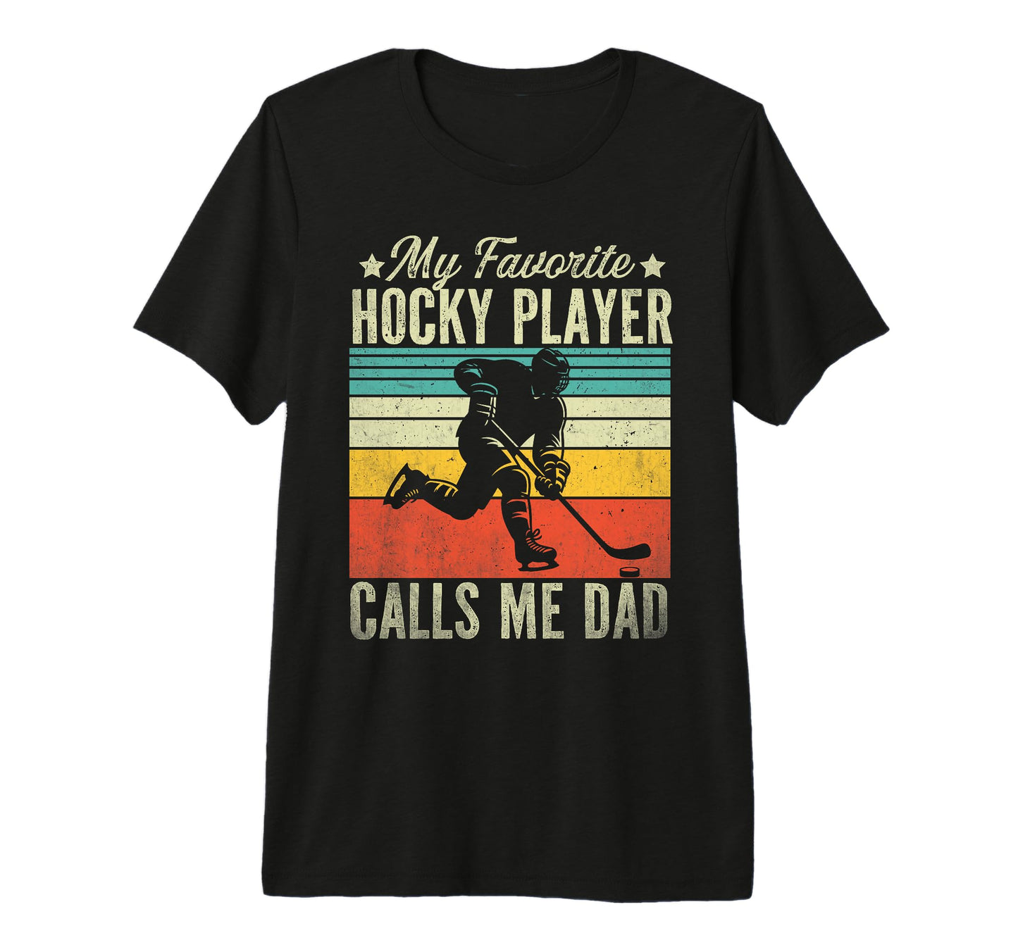 Mens Hockey Dads My Favorite Hockey T-Shirt - Minimalist Print Men Women - T-Shirt, Sweatshirt, Hoodie