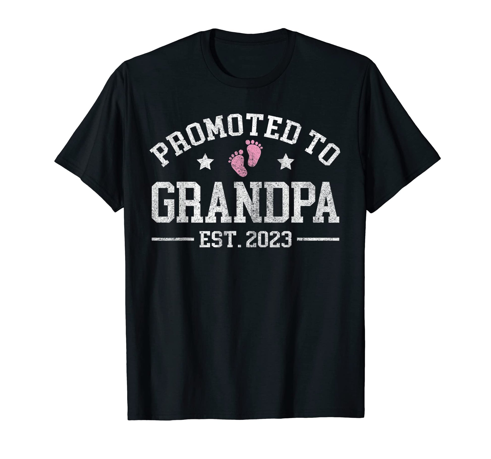 Mens Promoted To Grandpa Est 2023 T-Shirt - Novelty Apparel for Adults - T-Shirt, Sweatshirt, Hoodie