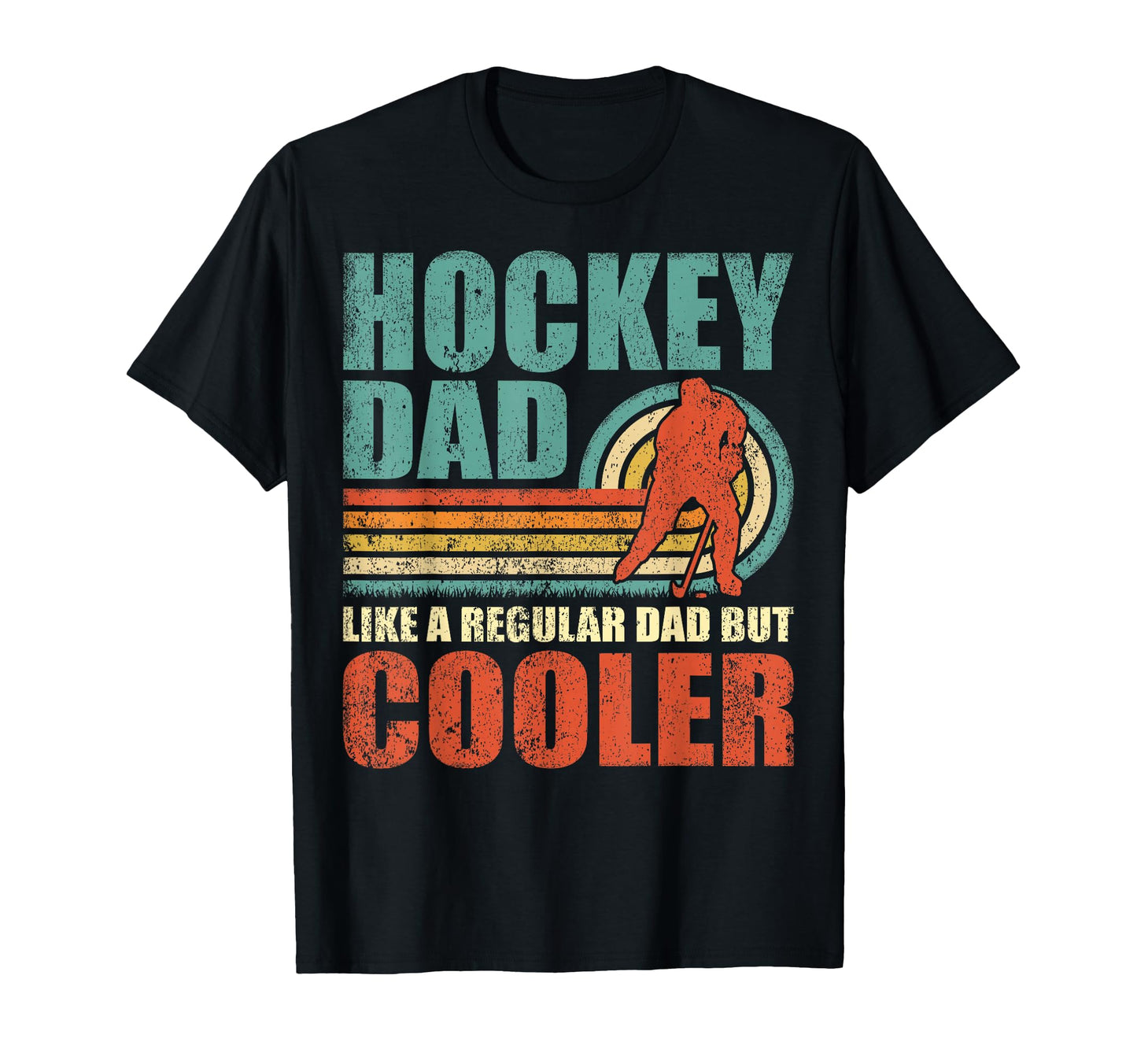 Hockey Dad Fathers Day T-Shirt - Graphic Print Men Women - T-Shirt, Sweatshirt, Hoodie