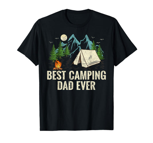 Best Camping Dad Ever Funny Fathers Day T-Shirt - Graphic Print Men Women - T-Shirt, Sweatshirt, Hoodie