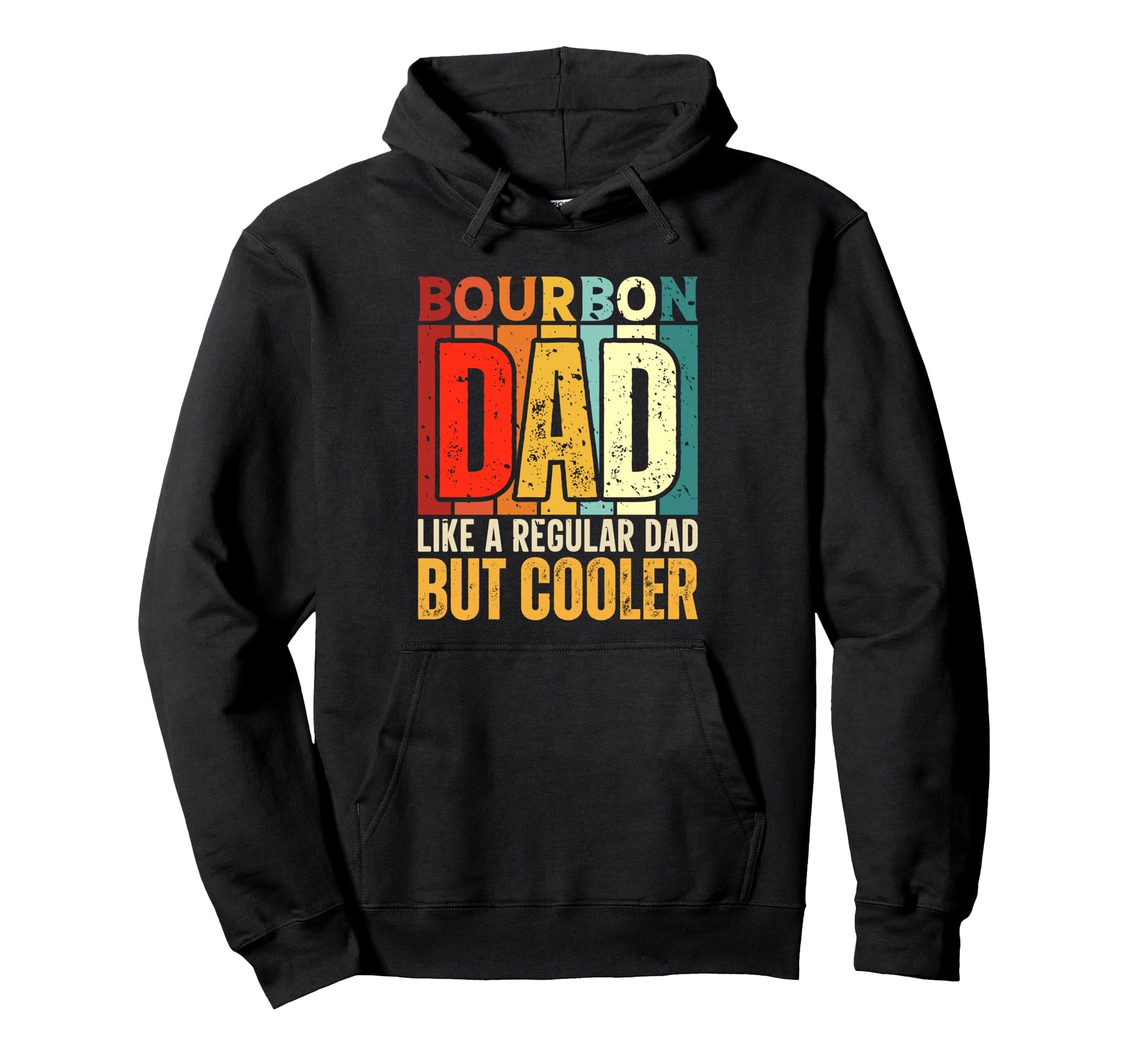 Bourbon Dad Like Regular Dad But Cooler Hoodie - Minimalist Print Men Women - T-Shirt, Sweatshirt, Hoodie