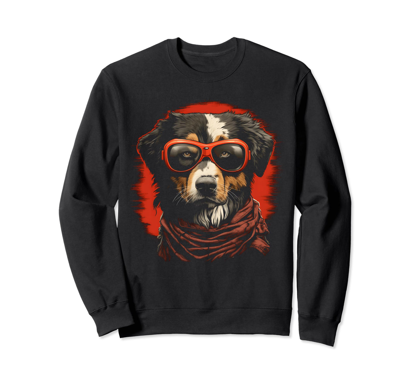 Motorcycle Dad Biker Dog Australian Sweatshirt - Graphic Print Men Women - T-Shirt, Sweatshirt, Hoodie