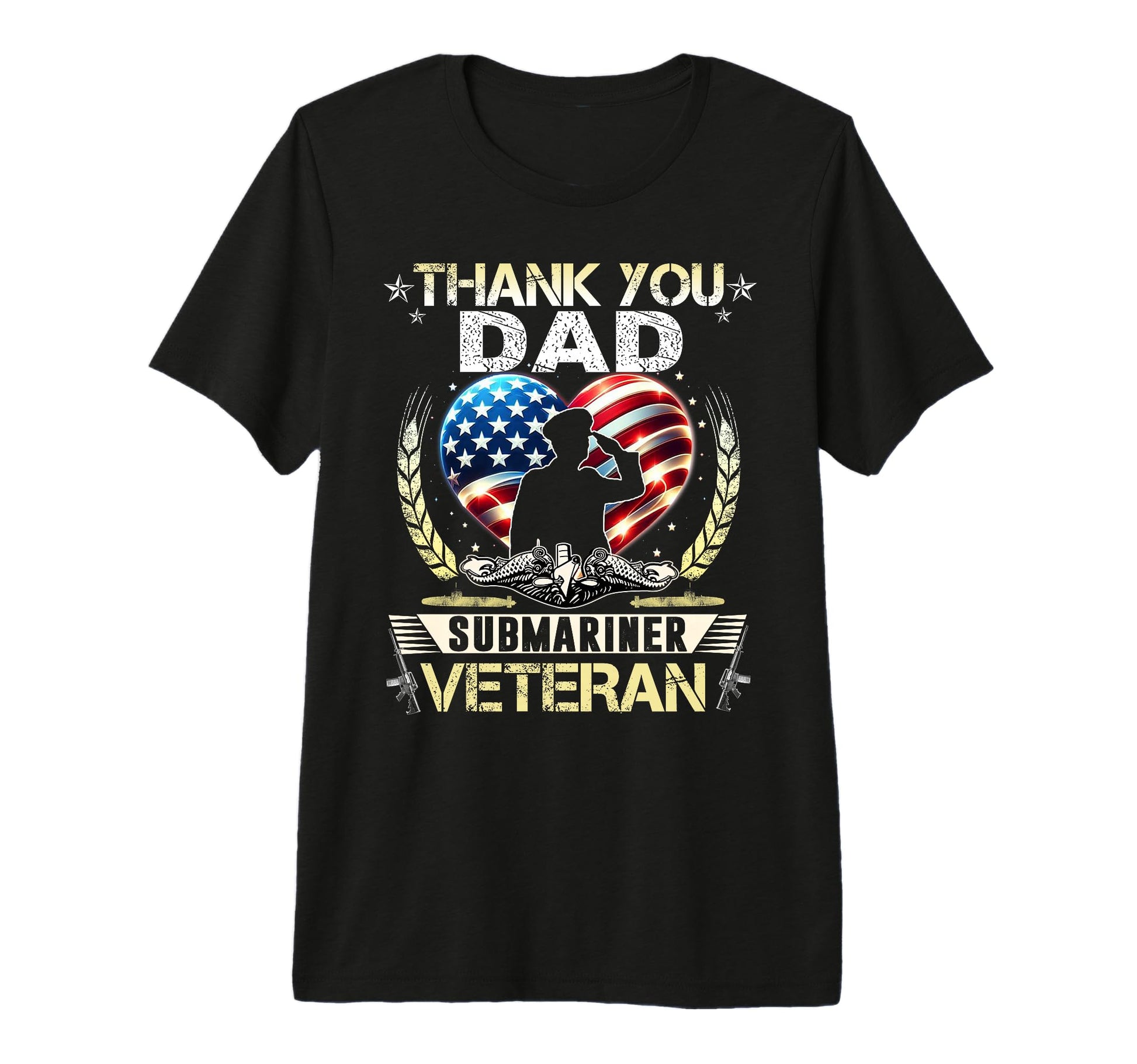 Thank You Dad Submariner Veteran Us Flag T-Shirt - Streetwear Style Unisex - T-Shirt, Sweatshirt, Hoodie