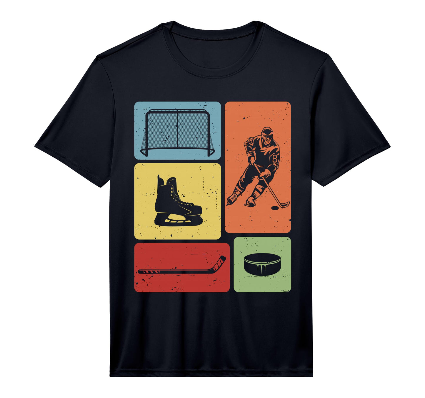 Funny Puck And Stick Game Enthusiast Ice T-Shirt - Graphic Print Unisex - T-Shirt, Sweatshirt, Hoodie