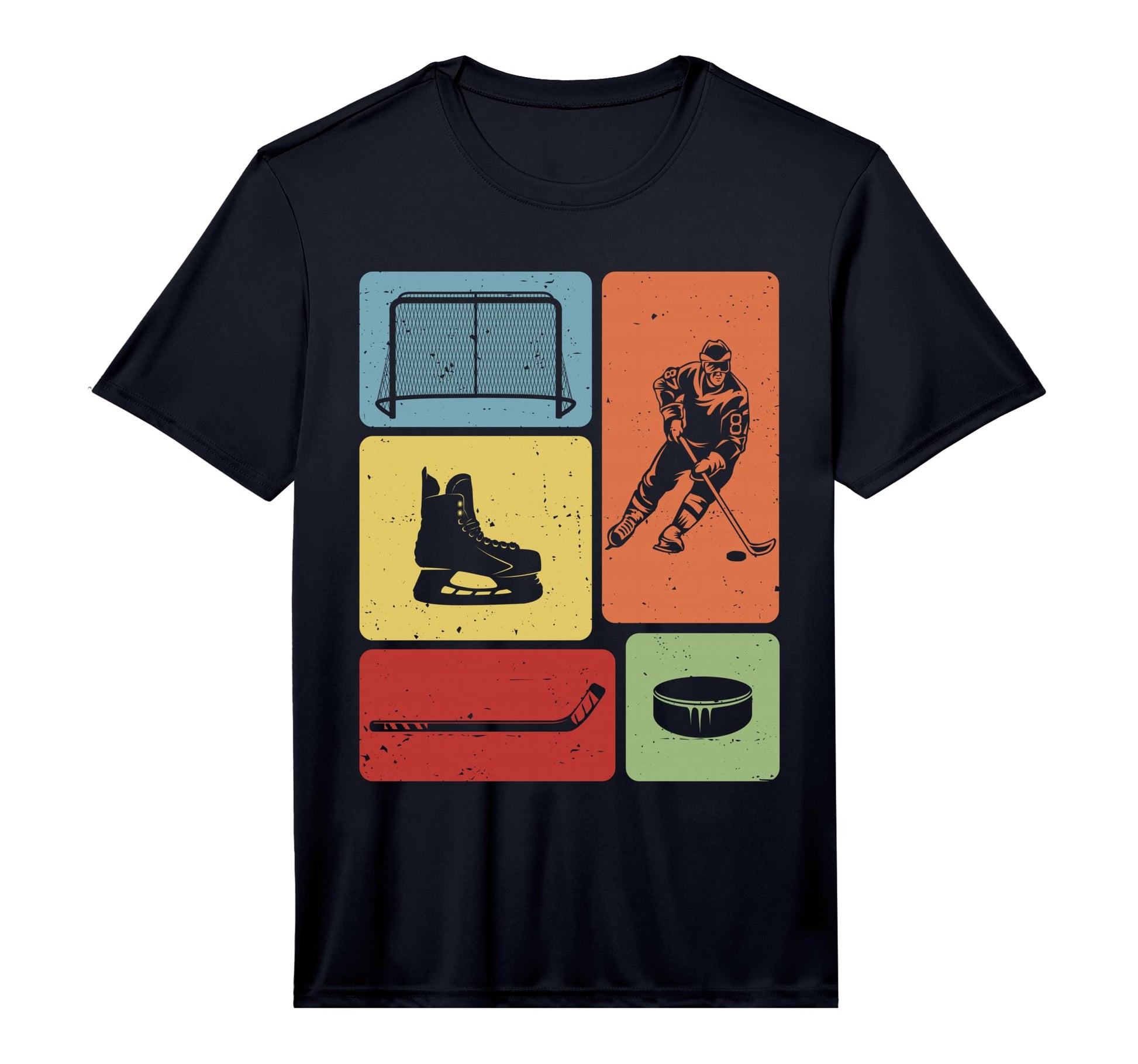 Funny Puck And Stick Game Enthusiast Ice T-Shirt - Graphic Print Unisex - T-Shirt, Sweatshirt, Hoodie