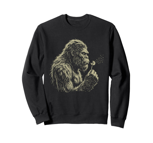Blowing Wishes Funny Bigfoot Sweatshirt - Novelty Apparel Men Women - T-Shirt, Sweatshirt, Hoodie
