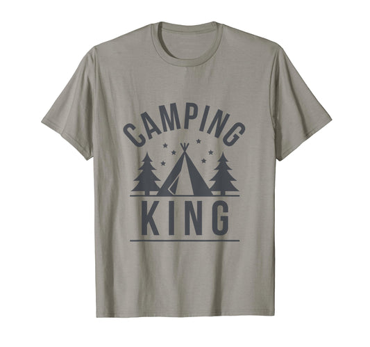 Camping King Camping Dad T-Shirt - Custom Art Print for Adults - T-Shirt, Sweatshirt, Hoodie