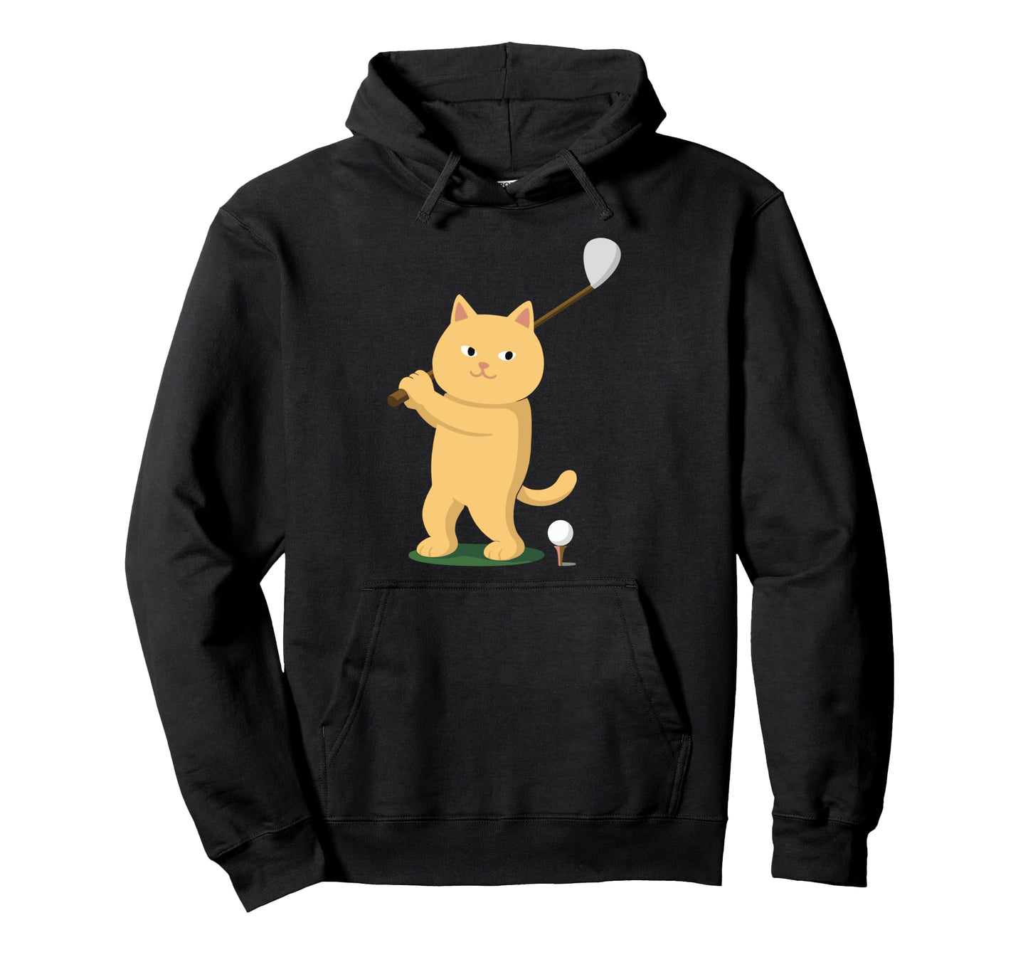 Golf Cat Dad Golfing Golfer Club Balls Hoodie - Novelty Apparel Men Women - T-Shirt, Sweatshirt, Hoodie