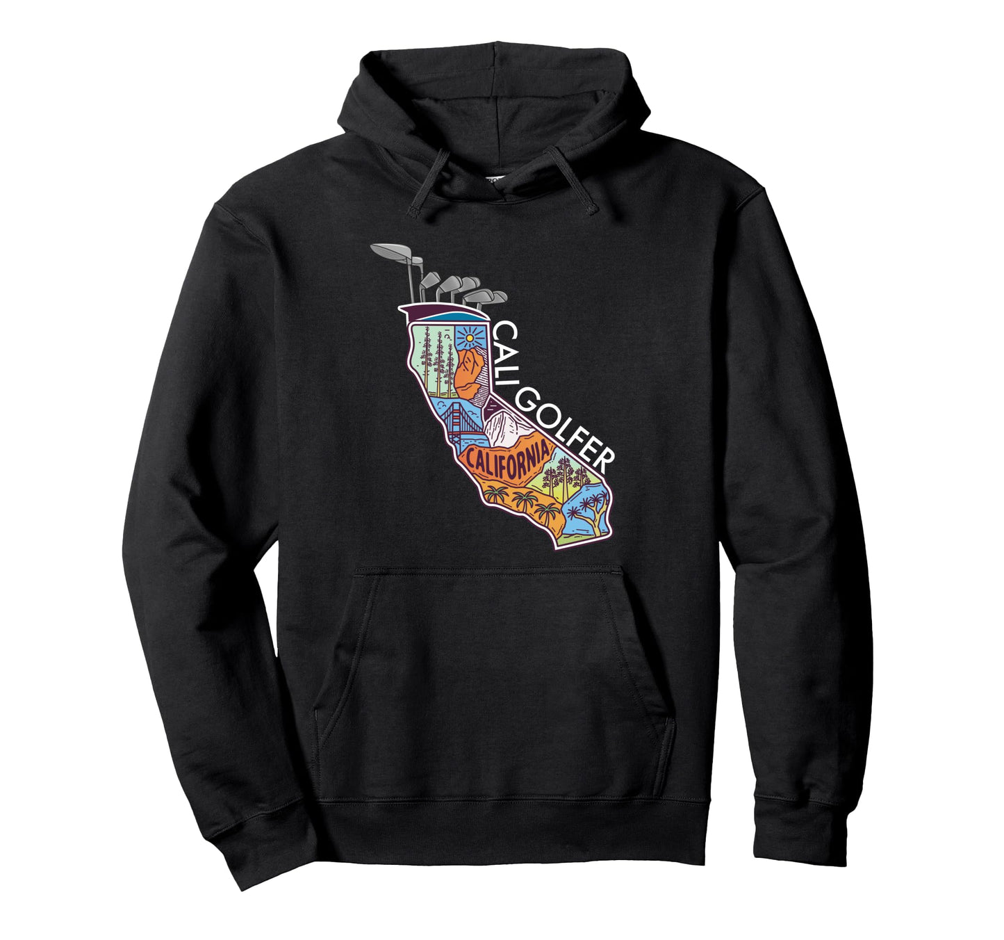 California Fathers Day Golf Bag Funny Hoodie - Aesthetic Graphic Unisex - T-Shirt, Sweatshirt, Hoodie