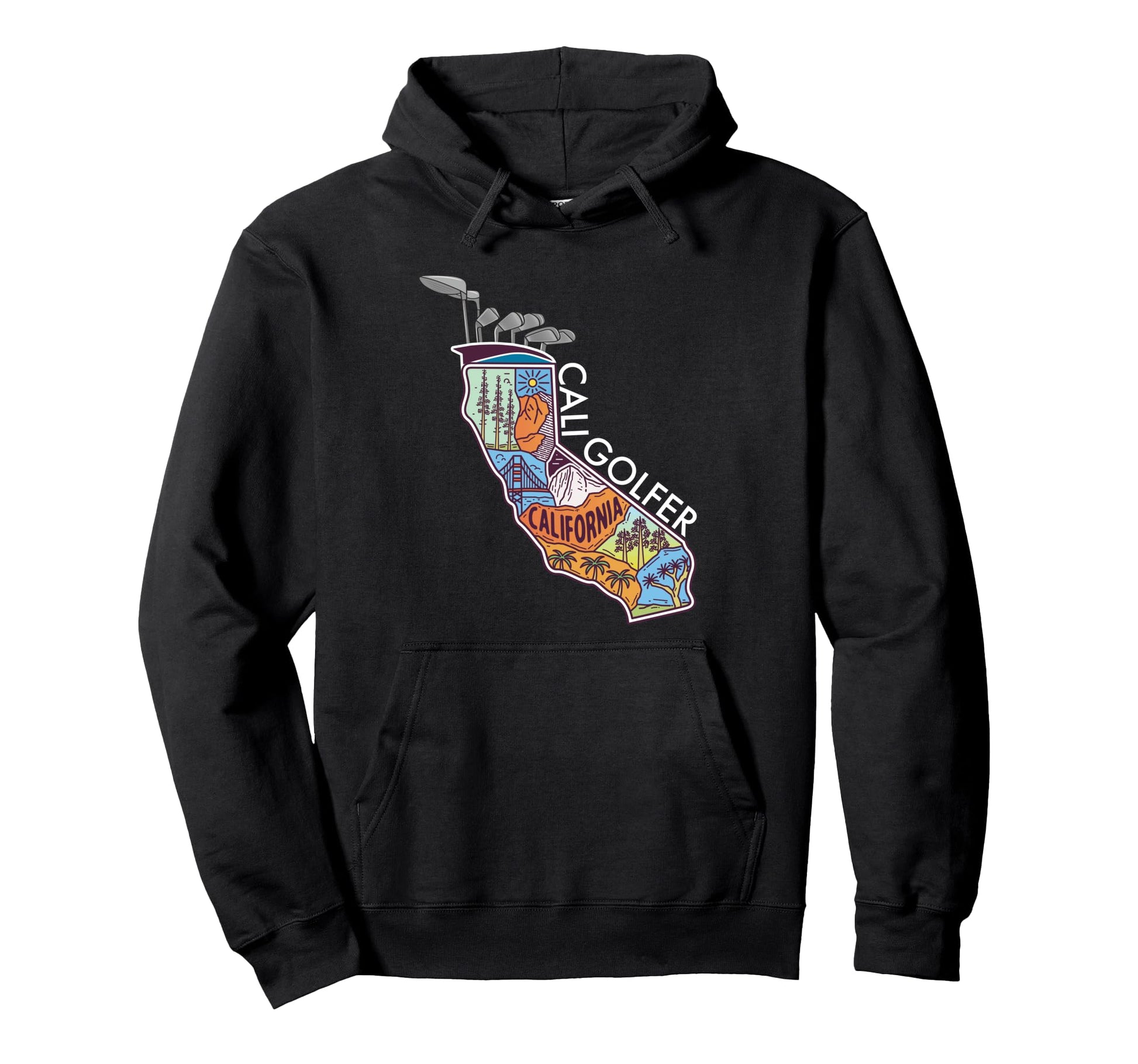 California Fathers Day Golf Bag Funny Hoodie - Aesthetic Graphic Unisex - T-Shirt, Sweatshirt, Hoodie