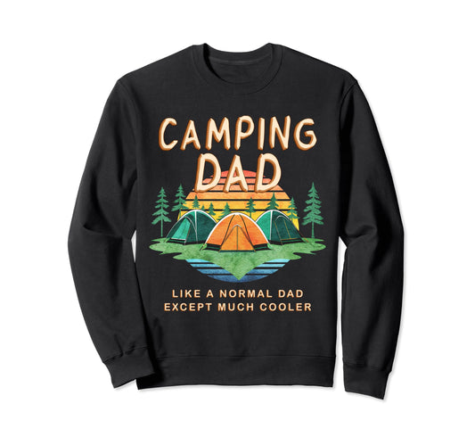 Camper Fathers Day Sunset Outdoors Sweatshirt - Unique Graphic Men Women - T-Shirt, Sweatshirt, Hoodie