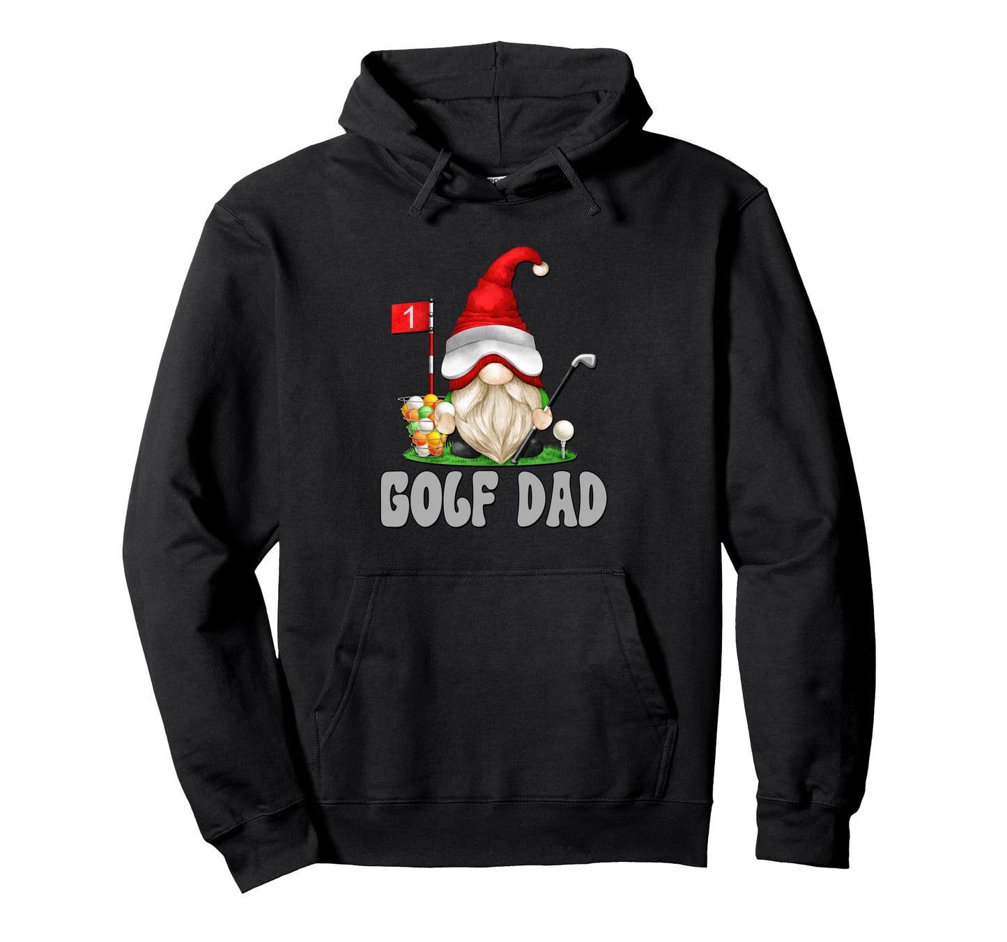 Golf Dad Gnome Funny Golfer Hoodie - Casual Everyday Wear for Adults - T-Shirt, Sweatshirt, Hoodie