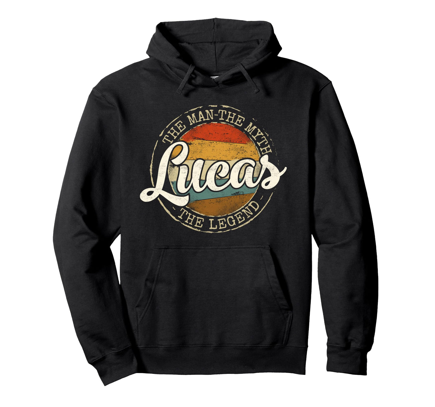 Lucas Myth Legend Personalized Name Hoodie - Custom Art Print Men Women - T-Shirt, Sweatshirt, Hoodie