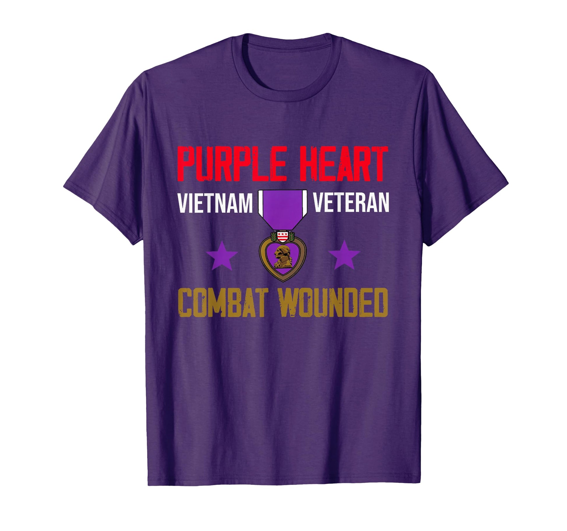 Purple Heart Vietnam Veteran Purple T-Shirt - Graphic Print Men Women - T-Shirt, Sweatshirt, Hoodie