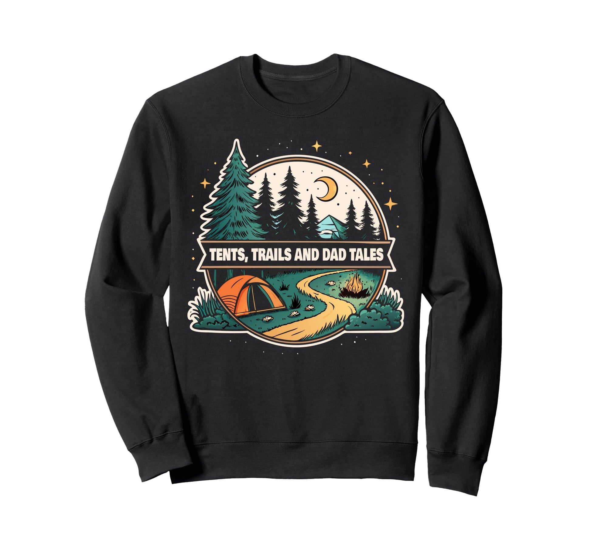 Making Memories Camping Smores Dad Sweatshirt - Trendy Graphic Men Women - T-Shirt, Sweatshirt, Hoodie