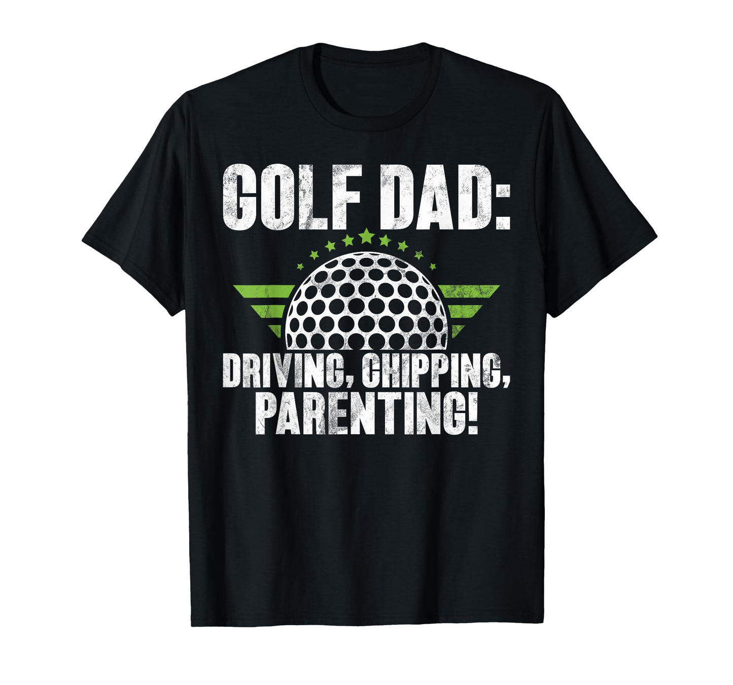 Golf Dad Driving Chipping Parenting T-Shirt - Custom Art Print Men Women - T-Shirt, Sweatshirt, Hoodie