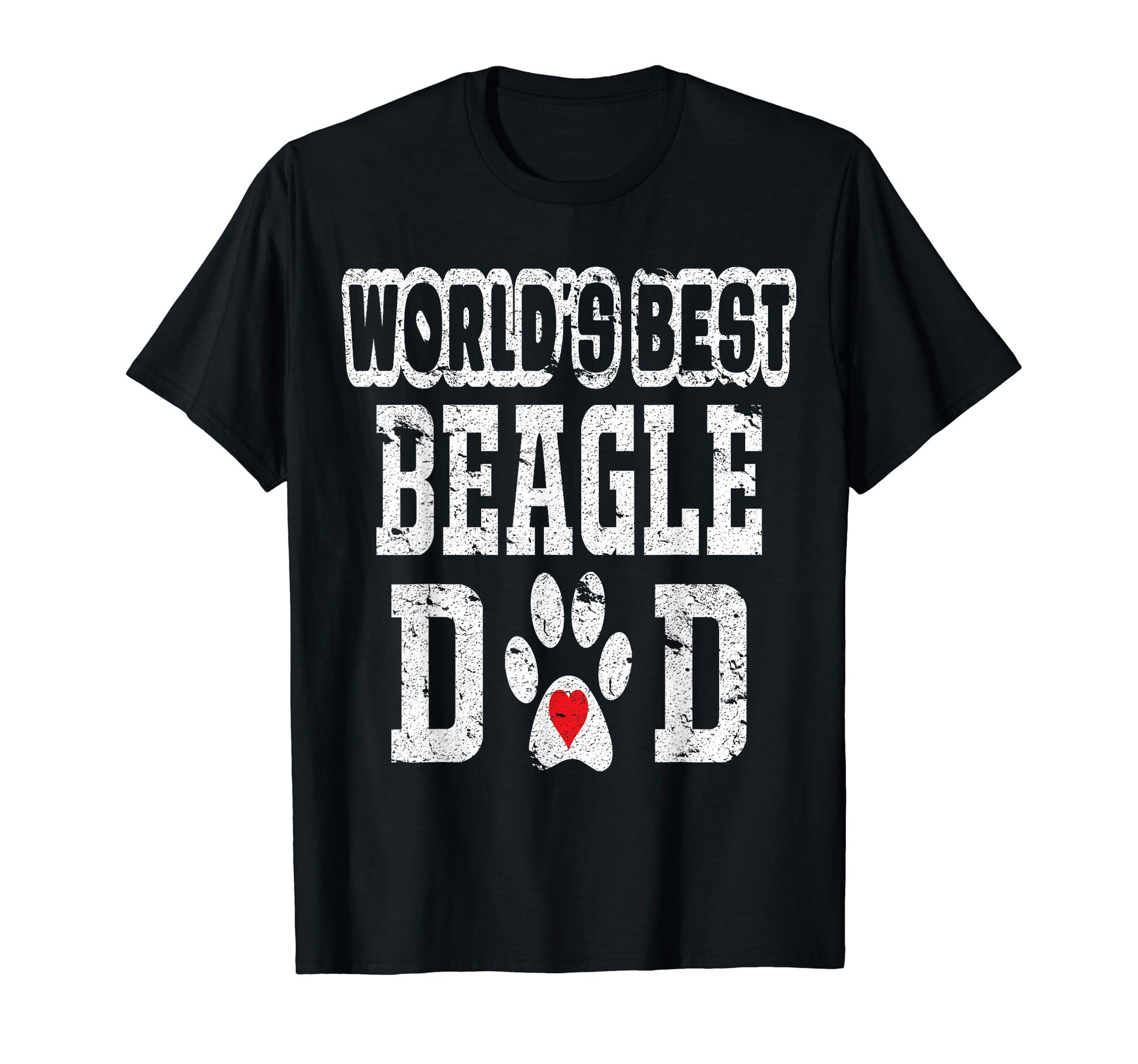 Worlds Best Beagle Dad Dog Lover T-Shirt - Graphic Print Men Women - T-Shirt, Sweatshirt, Hoodie