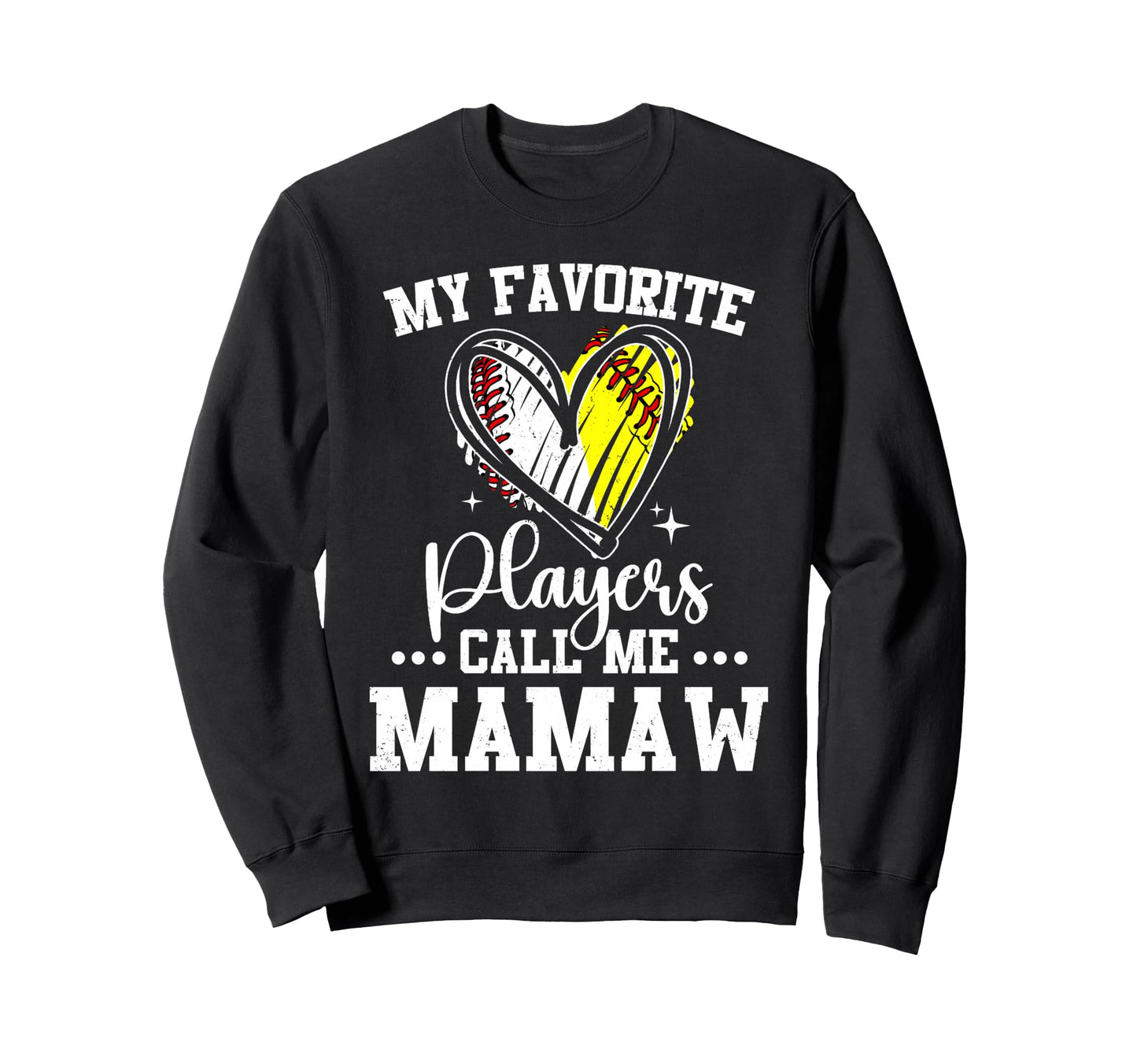 My Favorite Baseball Softball Sweatshirt - Custom Art Print Men Women - T-Shirt, Sweatshirt, Hoodie