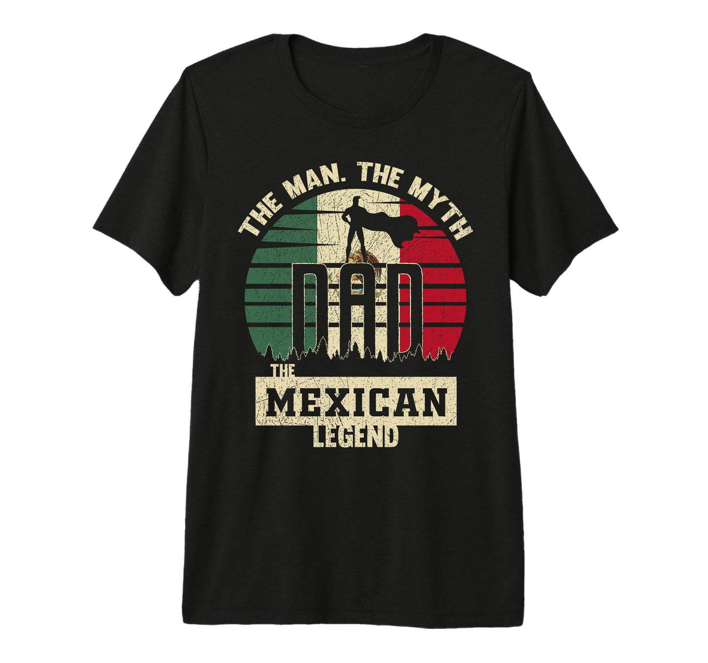 Myth Mexican Legend Dad Tri Blend T-Shirt - Casual Everyday Wear Unisex - T-Shirt, Sweatshirt, Hoodie
