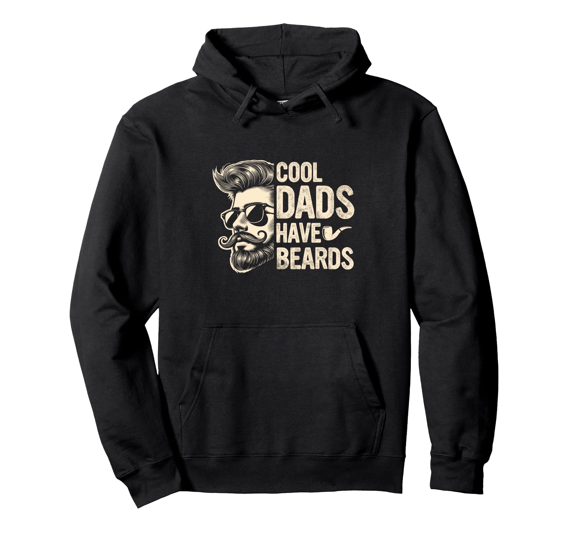 Bearded Dad Daddy Beard Fathers Day Hoodie - Fun Novelty Design Unisex - T-Shirt, Sweatshirt, Hoodie