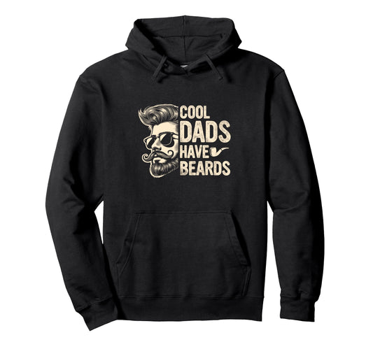 Bearded Dad Daddy Beard Fathers Day Hoodie - Fun Novelty Design Unisex - T-Shirt, Sweatshirt, Hoodie