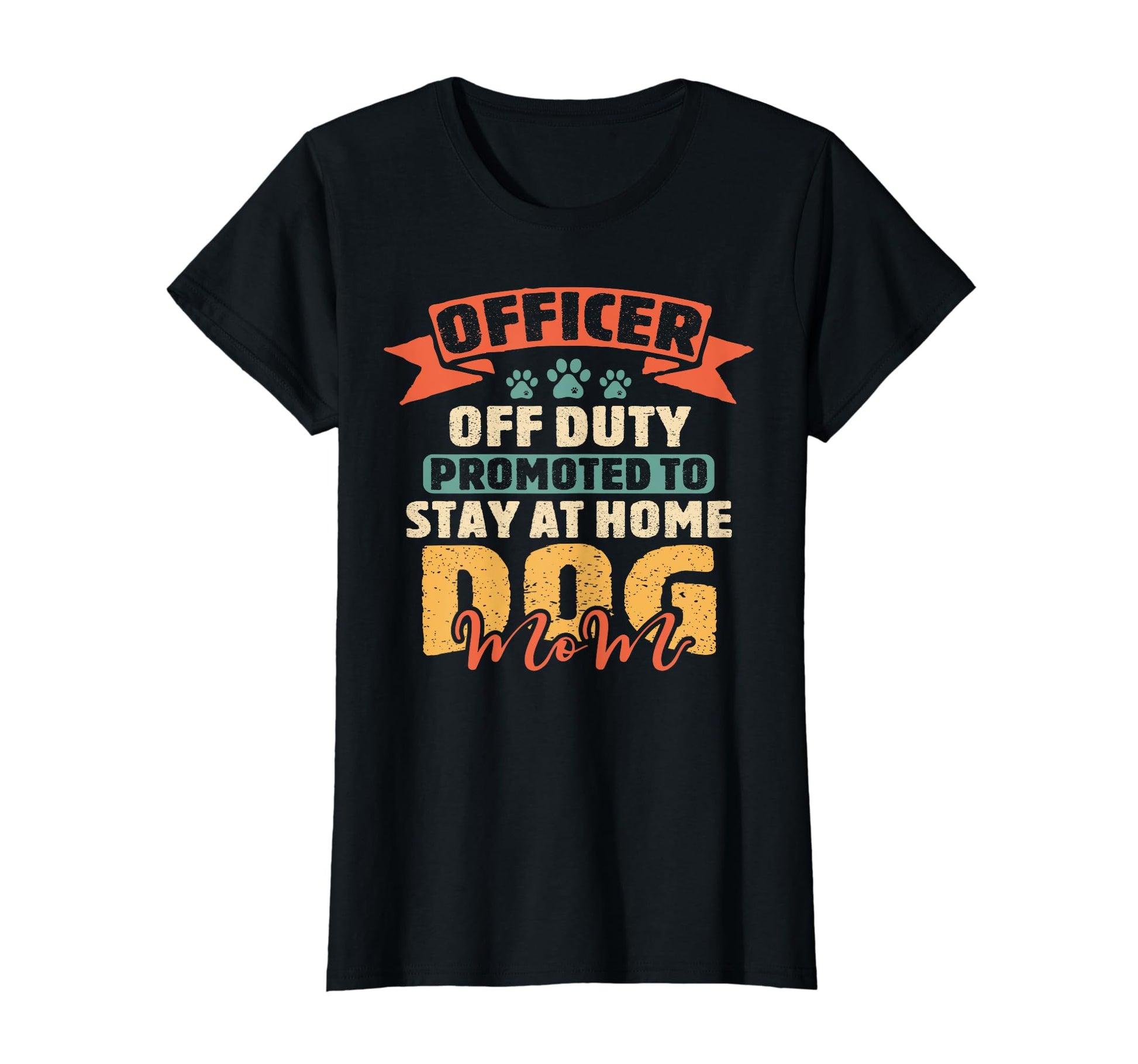 Officer Off Duty Dog Mom Cop Police T-Shirt - Aesthetic Graphic Unisex - T-Shirt, Sweatshirt, Hoodie