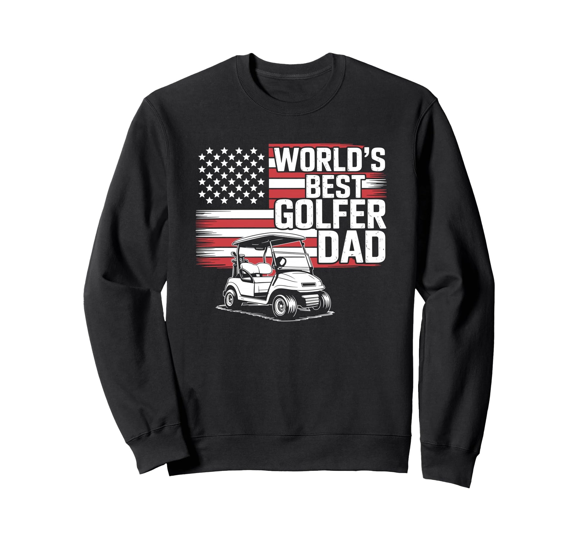 Worlds Best Golfer Dad Golf Player Sweatshirt - Custom Art Print Unisex - T-Shirt, Sweatshirt, Hoodie