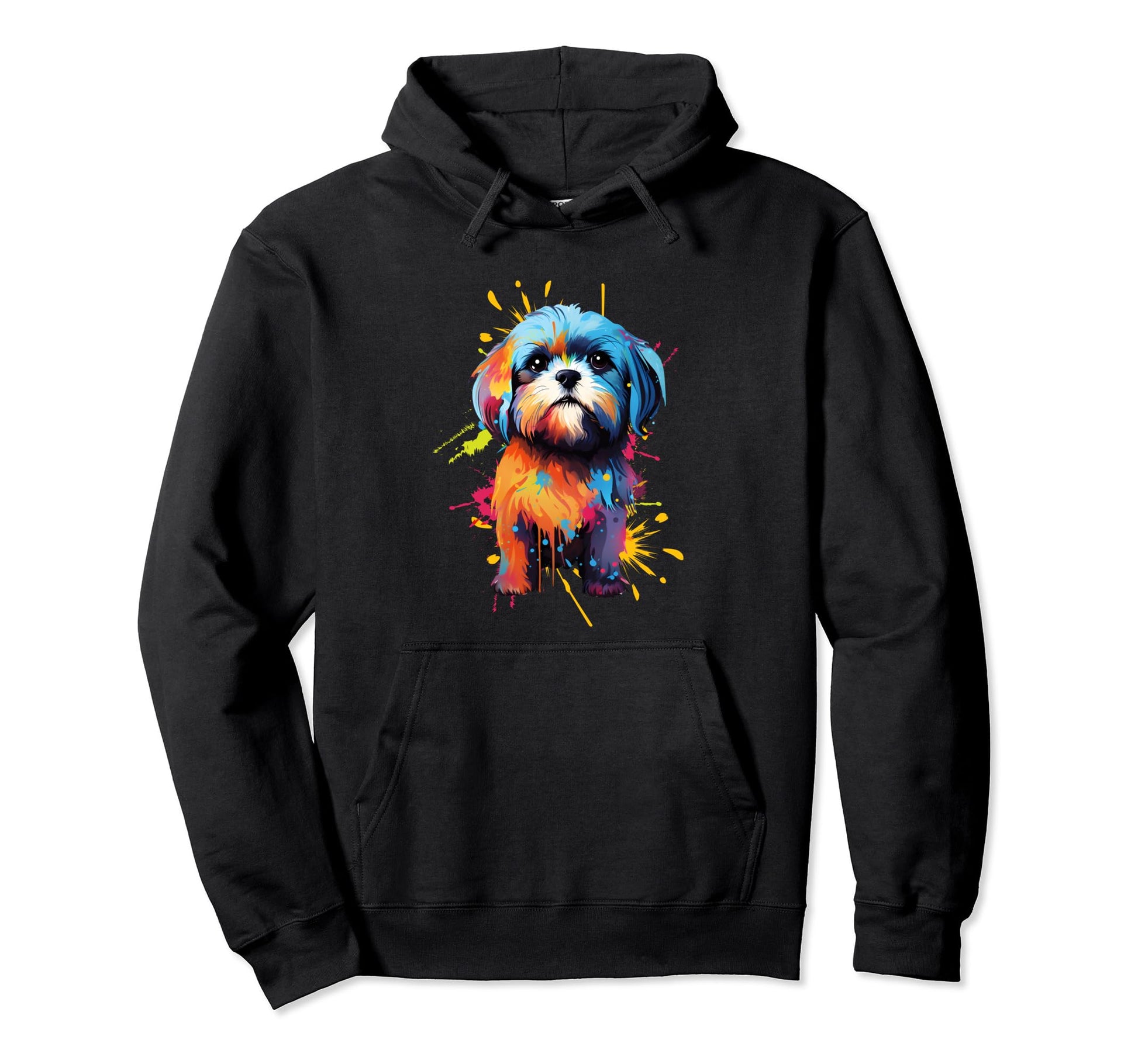 Colorful Dog Pop Art Shih Tzu Lover Hoodie - Trendy Graphic Men Women - T-Shirt, Sweatshirt, Hoodie