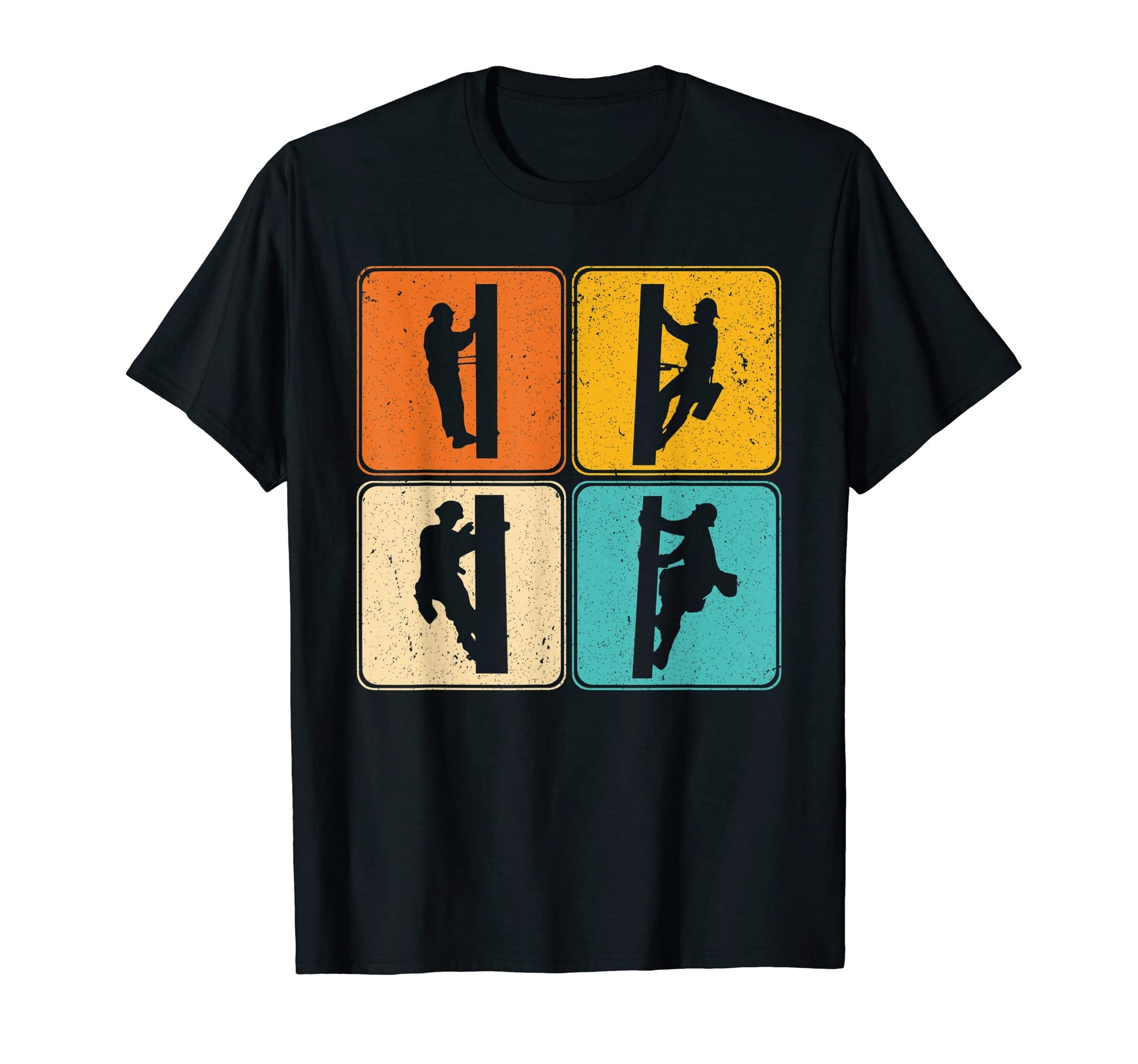 Pop Art Lineworker Profession T-Shirt - Graphic Print for Adults - T-Shirt, Sweatshirt, Hoodie