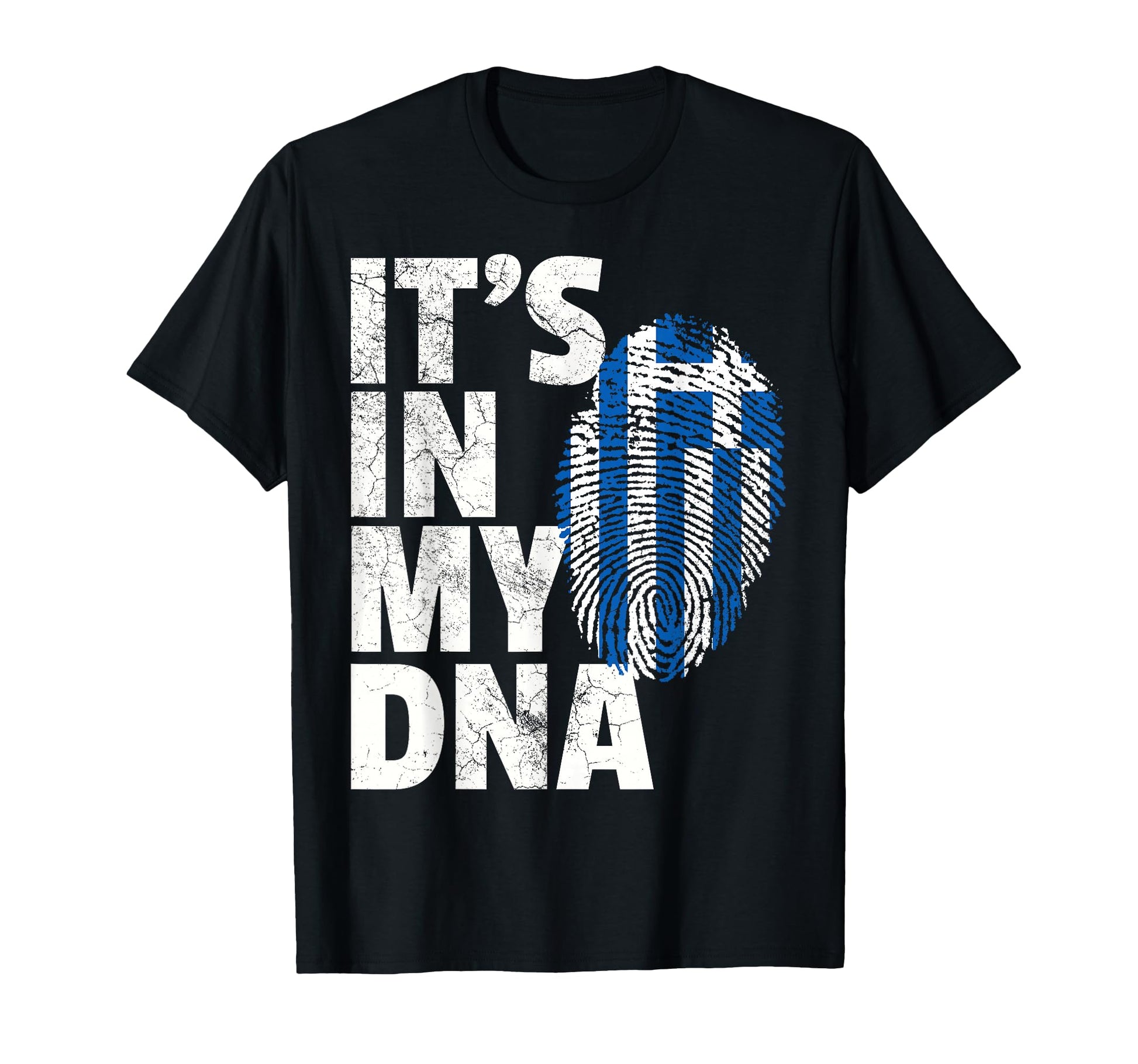 Its My Dna Greece Greek Flag T-Shirt - Trendy Graphic for Adults - T-Shirt, Sweatshirt, Hoodie