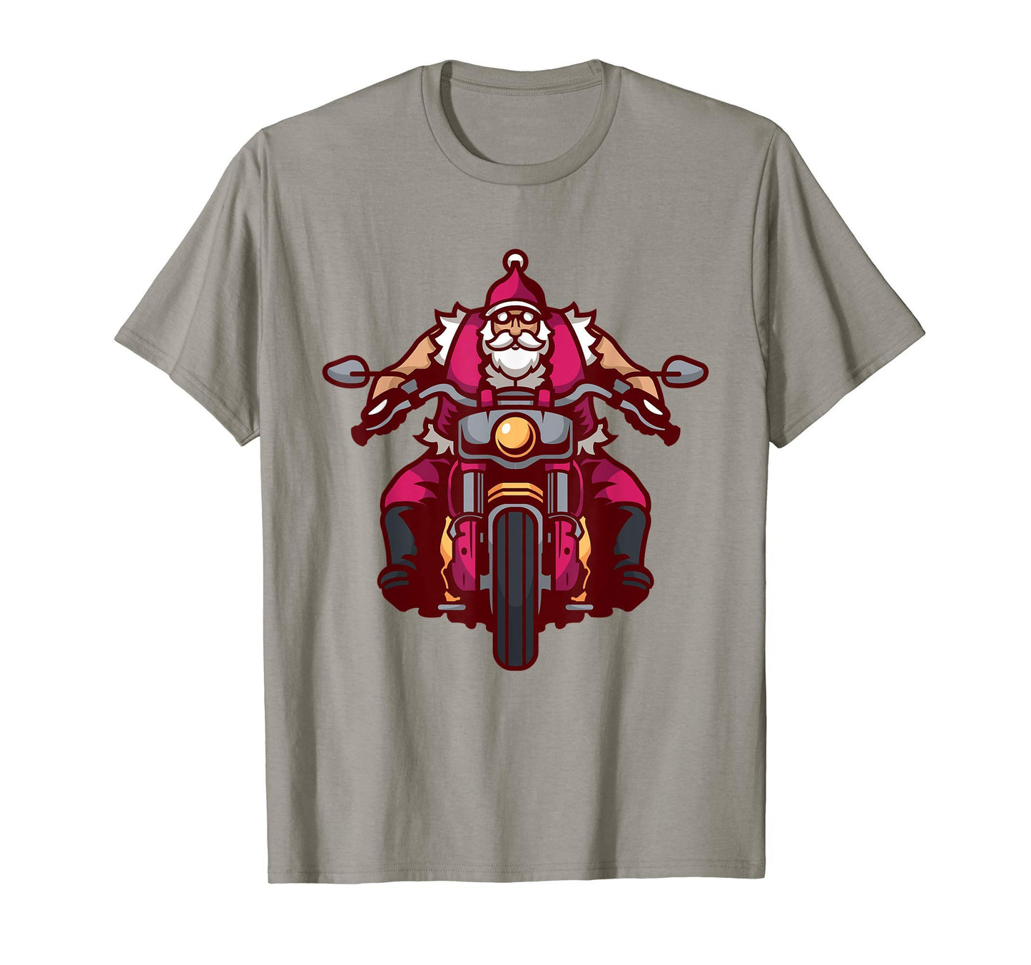 Biker Santa Motorcycle Fan Merry Gift T-Shirt - Graphic Print Unisex - T-Shirt, Sweatshirt, Hoodie