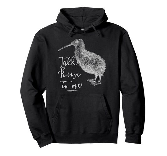 Bird Talk Kiwi To Me New Zealand Travel Hoodie - Unique Graphic for Adults - T-Shirt, Sweatshirt, Hoodie