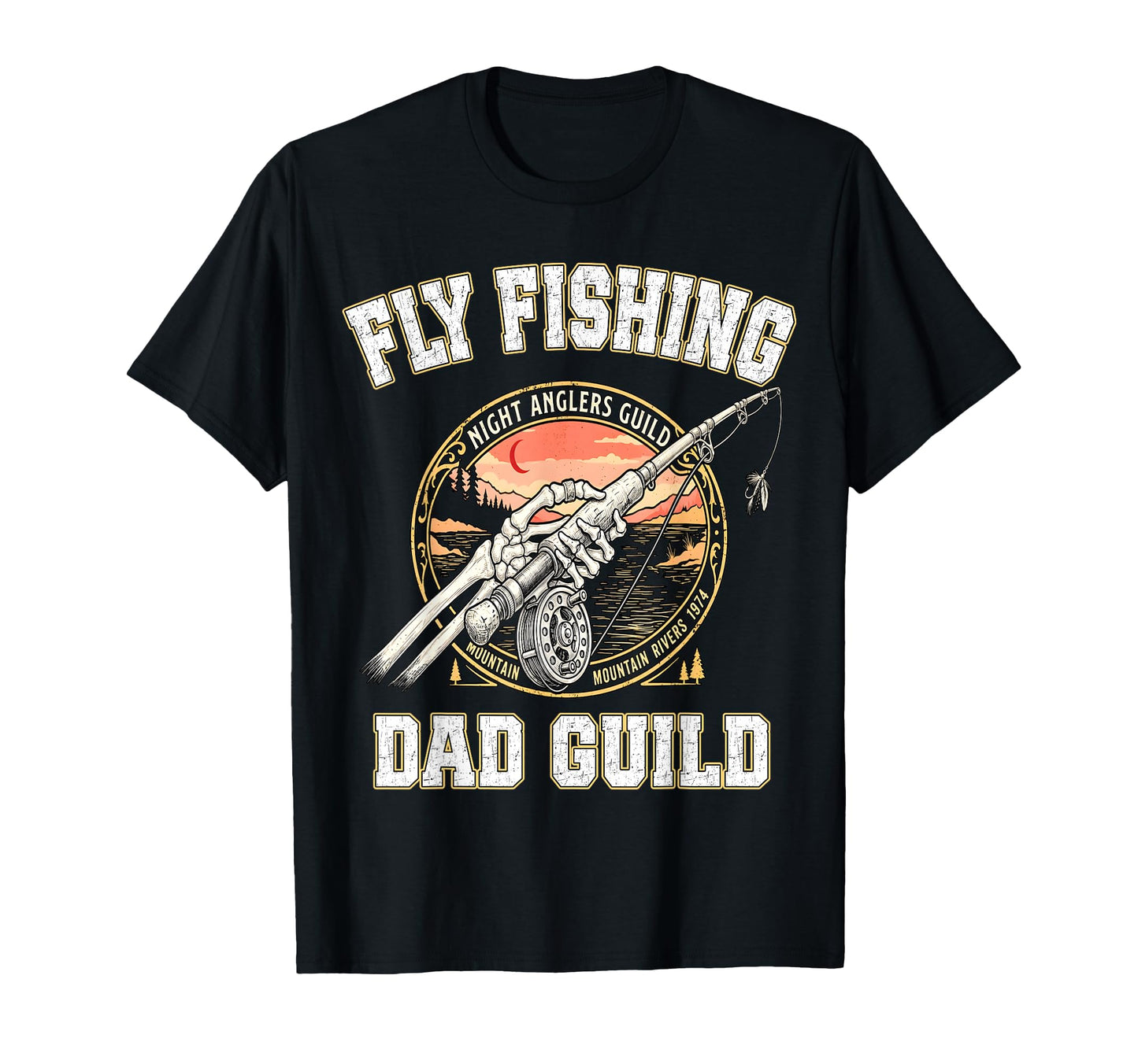 Fly Fishing Dad Guild Fisher Fathers T-Shirt - Novelty Apparel Men Women - T-Shirt, Sweatshirt, Hoodie