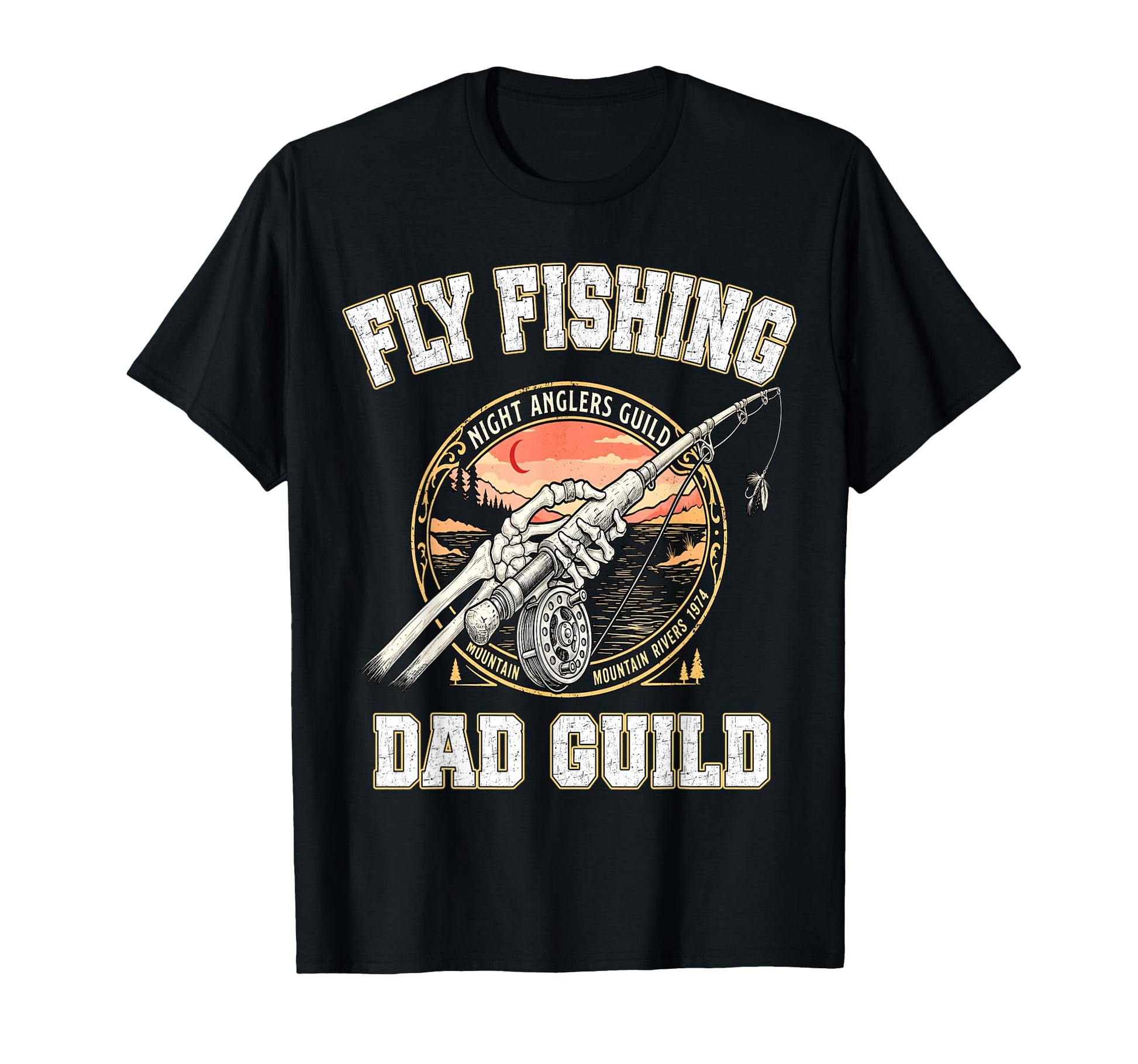 Fly Fishing Dad Guild Fisher Fathers T-Shirt - Novelty Apparel Men Women - T-Shirt, Sweatshirt, Hoodie