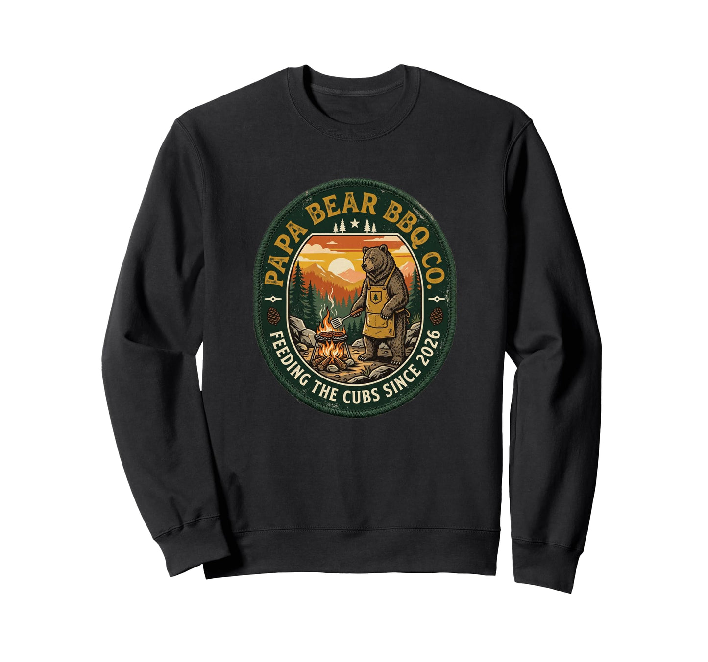 Feeding Cubs Since 2026 Papa Bear Sweatshirt - Fun Novelty Design Unisex - T-Shirt, Sweatshirt, Hoodie