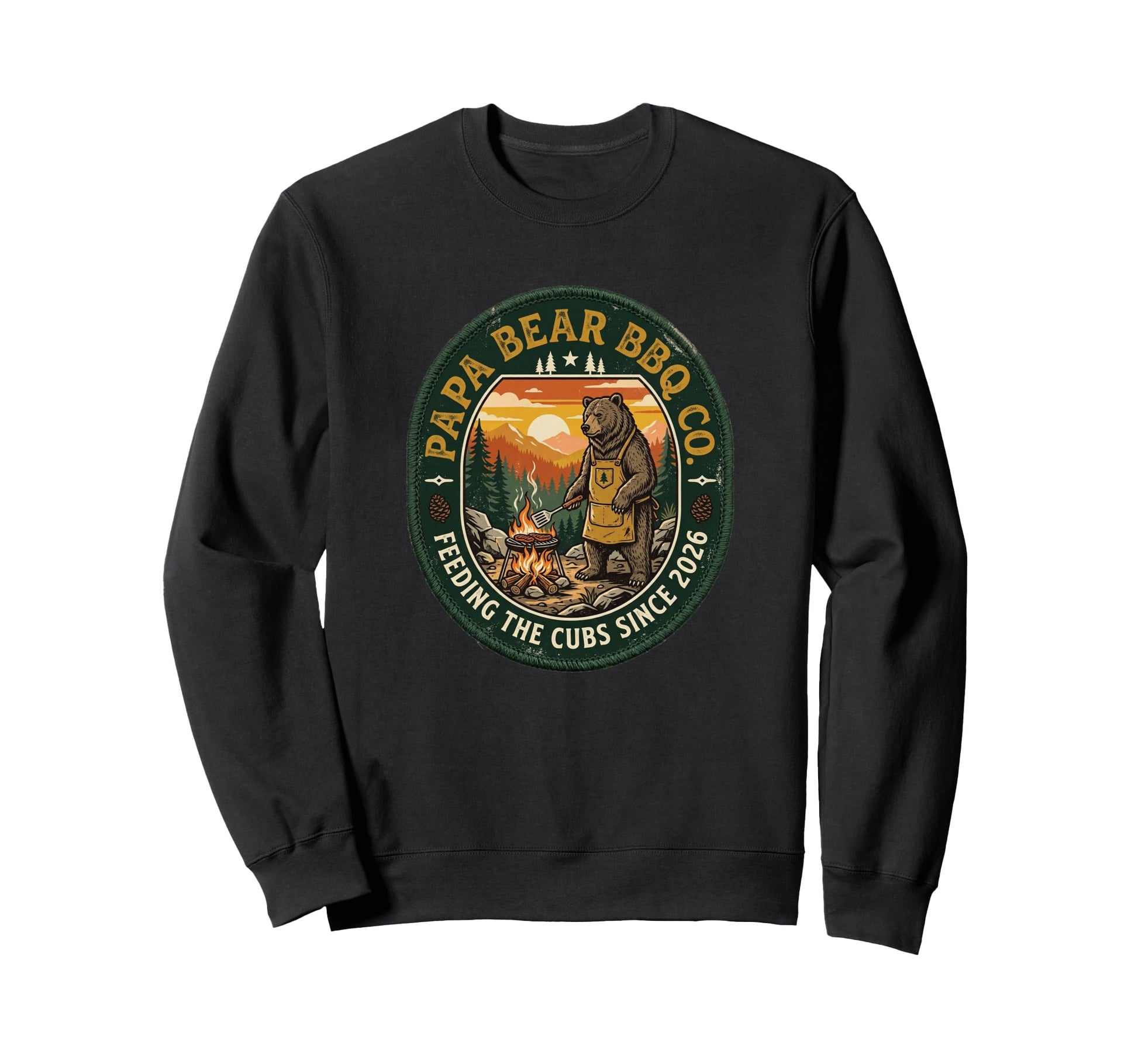 Feeding Cubs Since 2026 Papa Bear Sweatshirt - Fun Novelty Design Unisex - T-Shirt, Sweatshirt, Hoodie