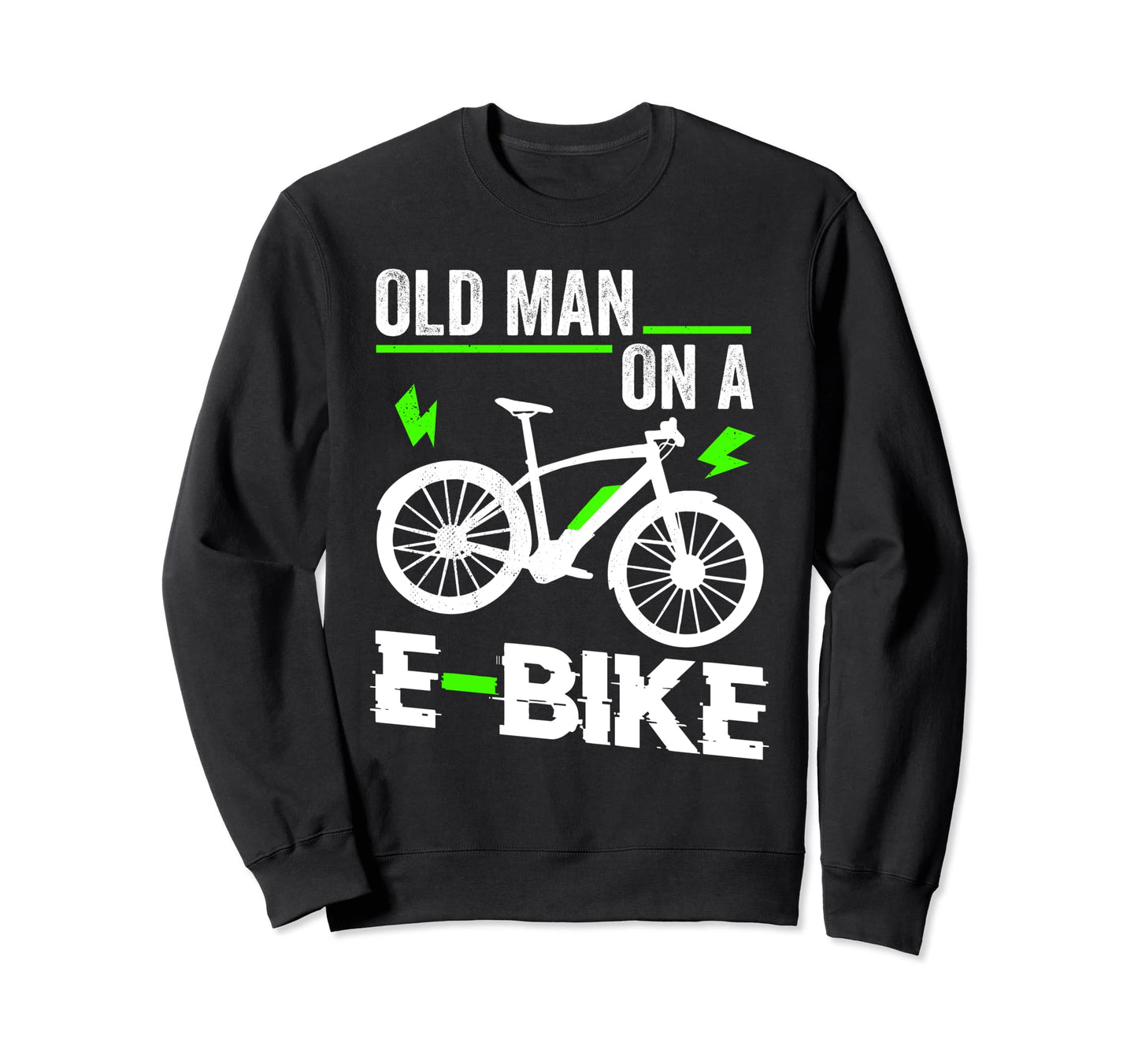 Old E Bike Electronic Bicycle Sports Sweatshirt - Minimalist Print Unisex - T-Shirt, Sweatshirt, Hoodie