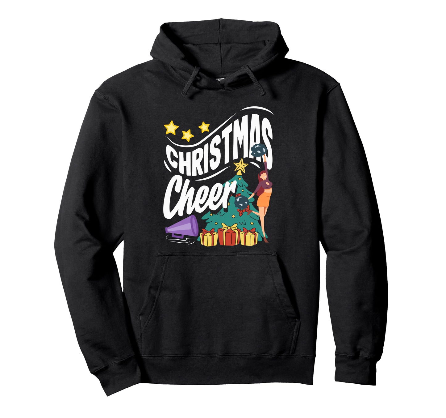 Cheer Cheerleading Cheer Hoodie - Trendy Graphic for Adults - T-Shirt, Sweatshirt, Hoodie