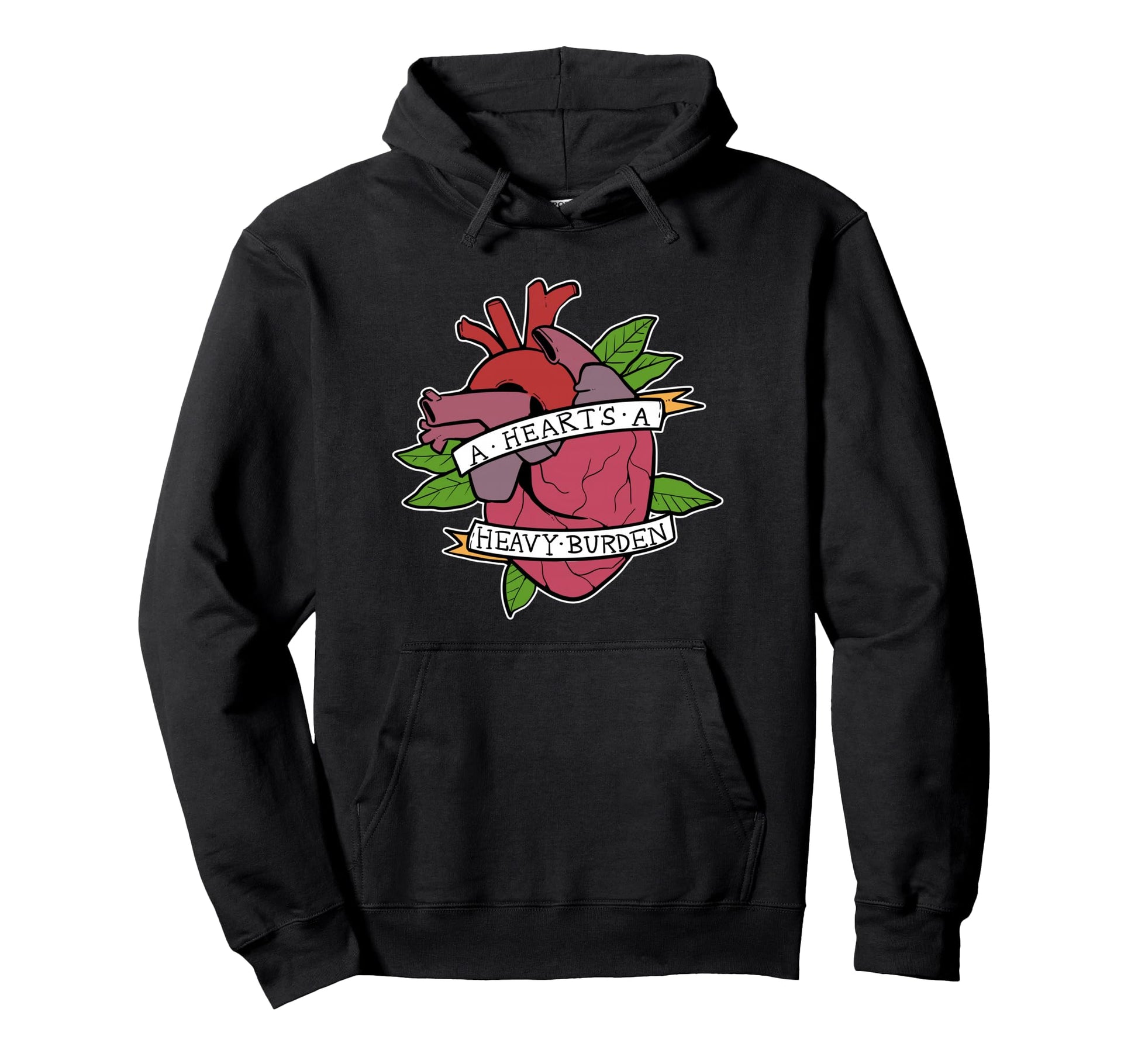 Heart Heavy Burden Motivated And Inspired Hoodie - Unique Graphic Men Women - T-Shirt, Sweatshirt, Hoodie