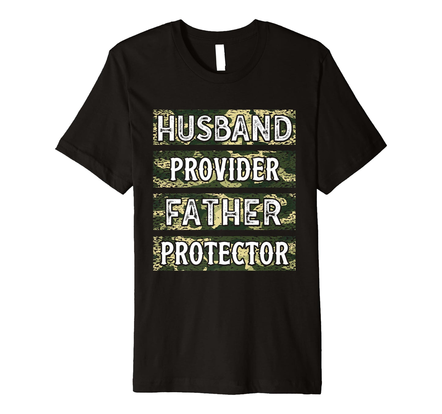 Mens Husband And Father Camo Fathers Day T-Shirt - Graphic Print Men Women - T-Shirt, Sweatshirt, Hoodie