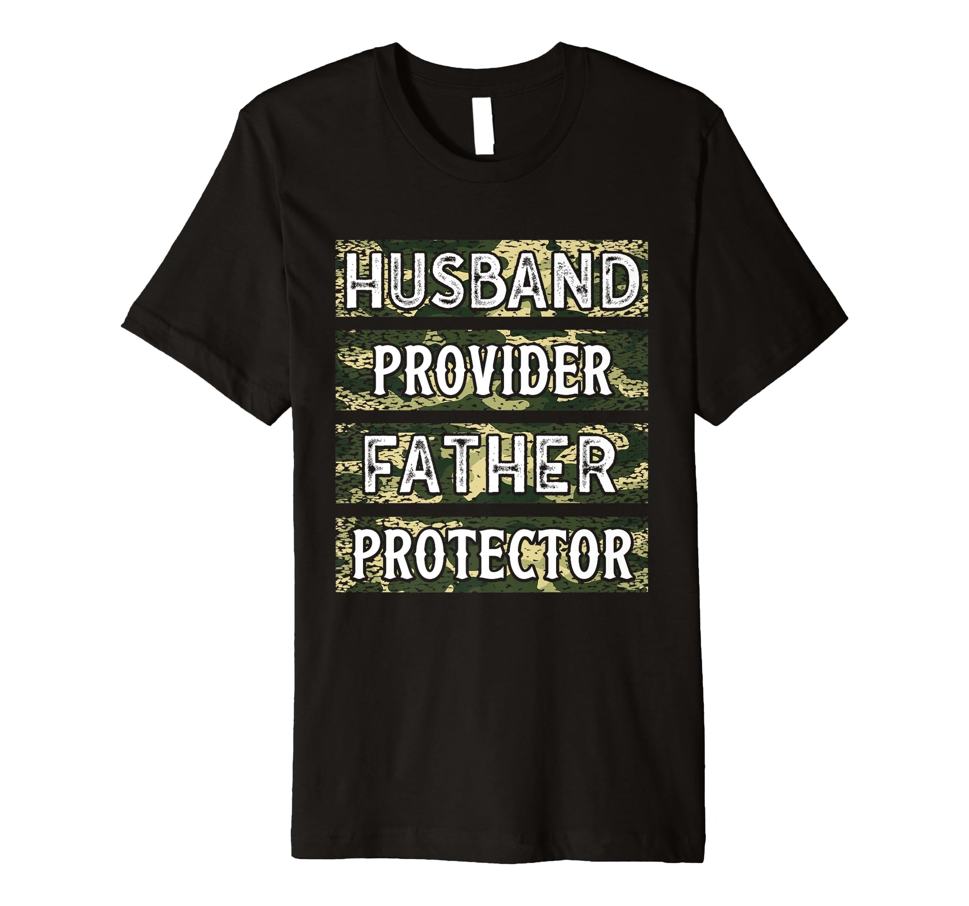Mens Husband And Father Camo Fathers Day T-Shirt - Graphic Print Men Women - T-Shirt, Sweatshirt, Hoodie