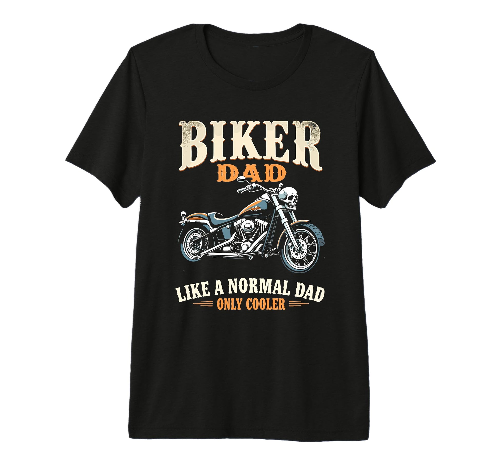 Father Rider Biker Dad Fathers Day Biker T-Shirt - Custom Art Print Unisex - T-Shirt, Sweatshirt, Hoodie